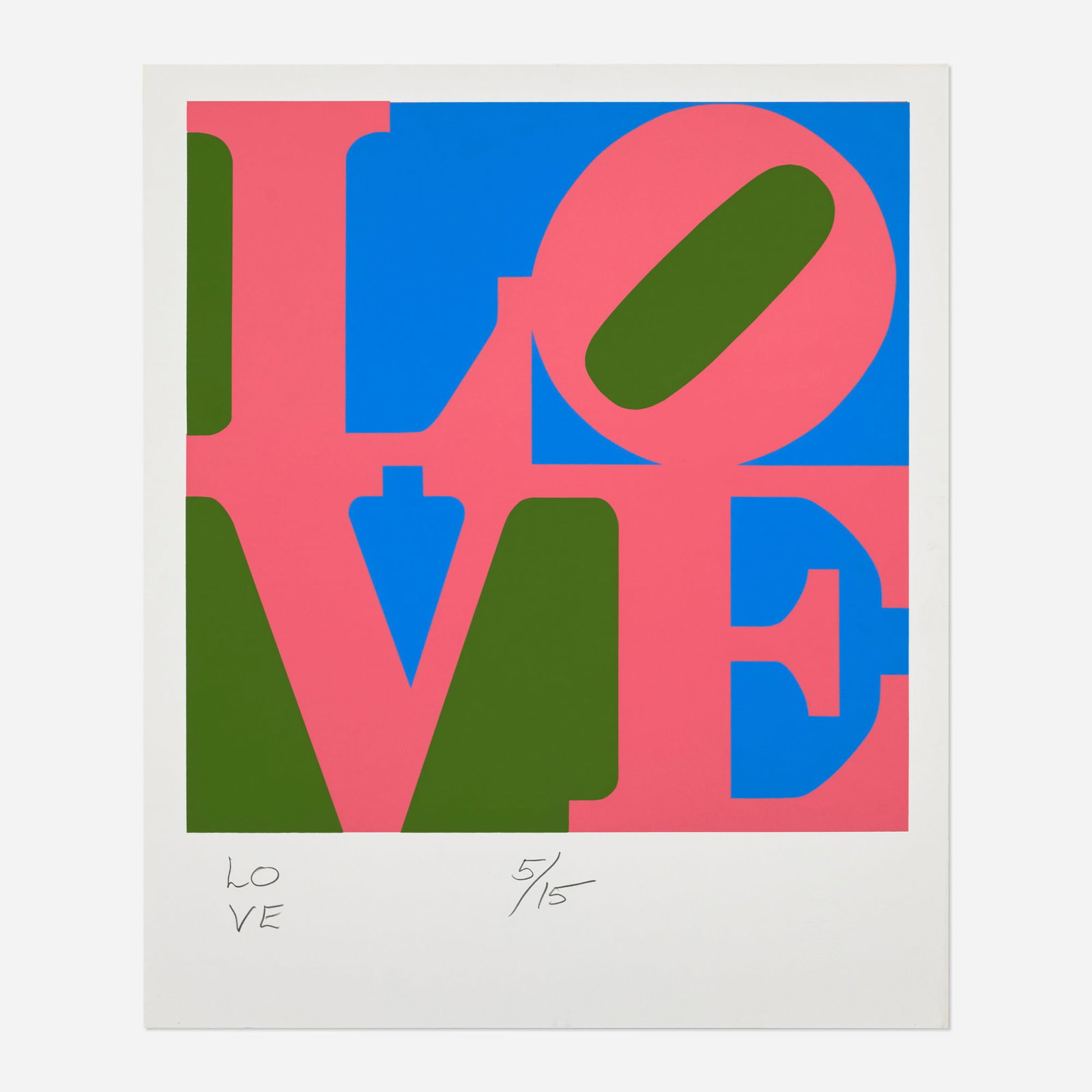 Robert Indiana, Love (from The Book of Love: Art & Poetry booklet) (1 of 3)