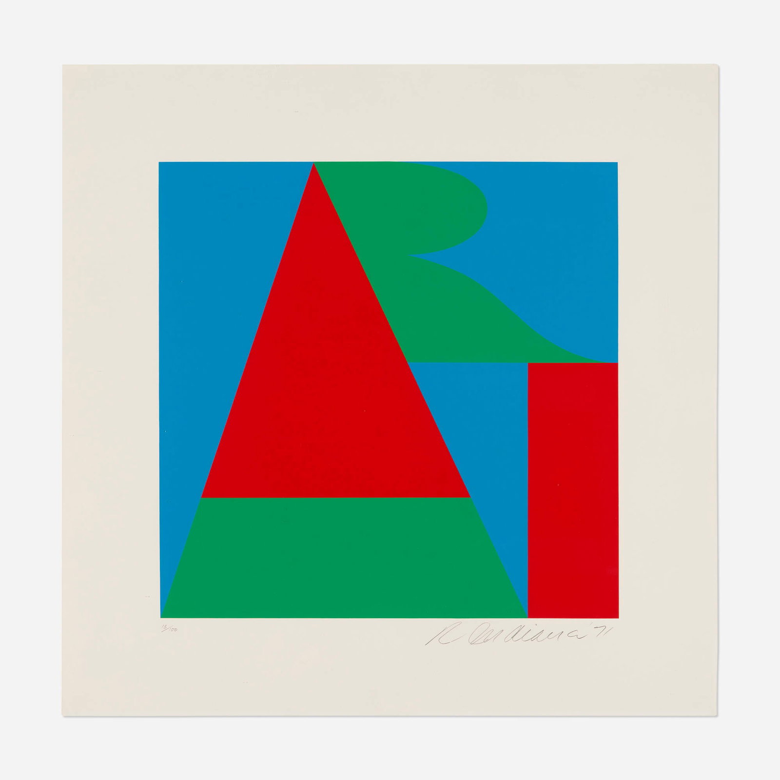Robert Indiana, The Bowery Art (from On the Bowery) (1 of 4)