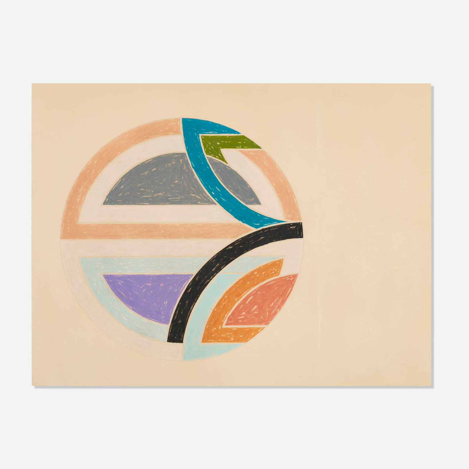 Frank Stella, Sinjerli Variation Ia: Frank Stella Sinjerli Variation Ia 1977lithograph and screenprint in colors on Arches Cover image: 25 h x 25 w in (63 x 63 cm) sheet: 32 h x 42.25 w in (81 x 107 cm) Signed, dated and numbe