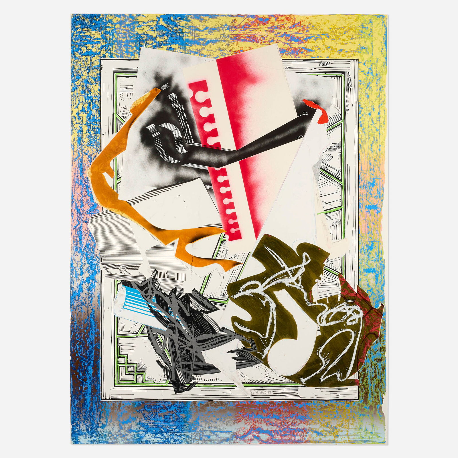 Frank Stella, Going Abroad (from the Waves II series) (1 of 4)