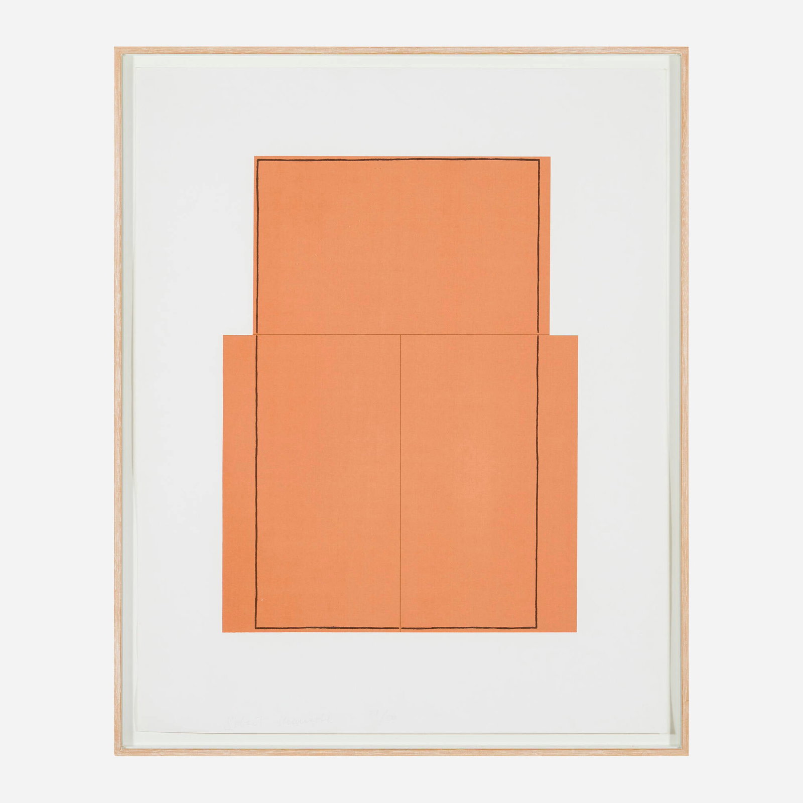 Robert Mangold, Rectangle within Three Rectangles (Orange) - 2