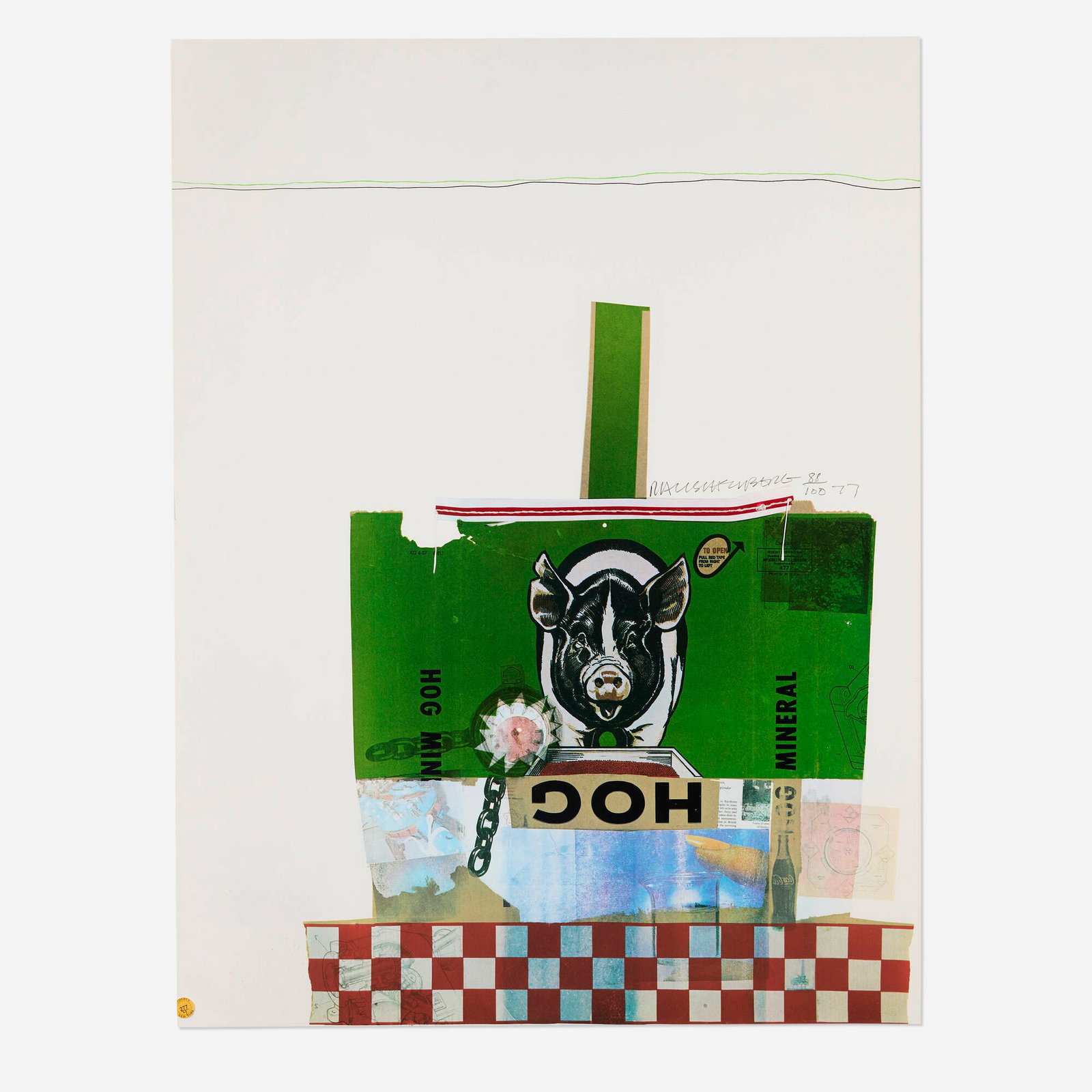 Robert Rauschenberg, Hog Chow (from the Chow Bags series) (1 of 4)