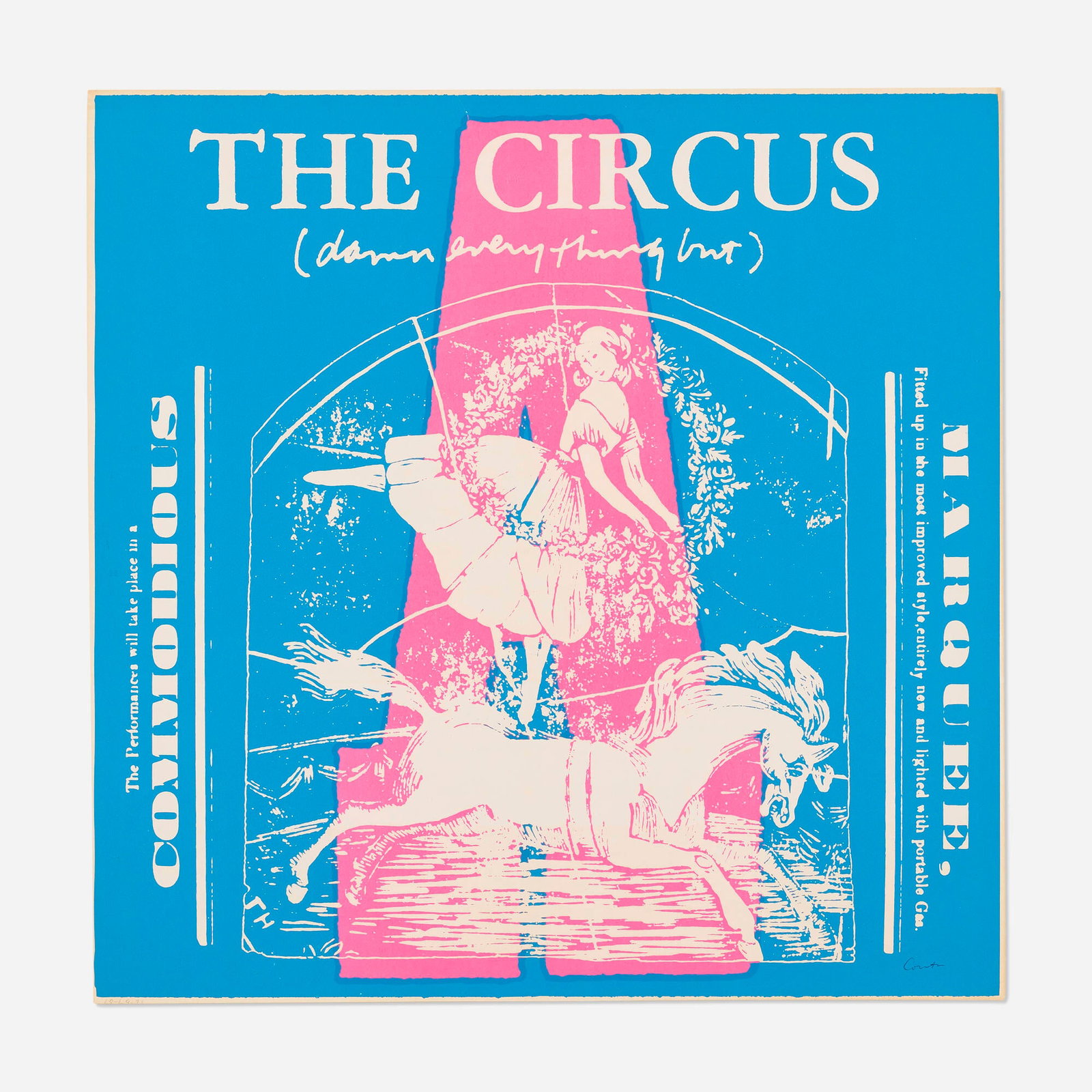 Corita Kent (Sister Mary Corita), A i love that one (from the circus alphabet series) (1 of 4)