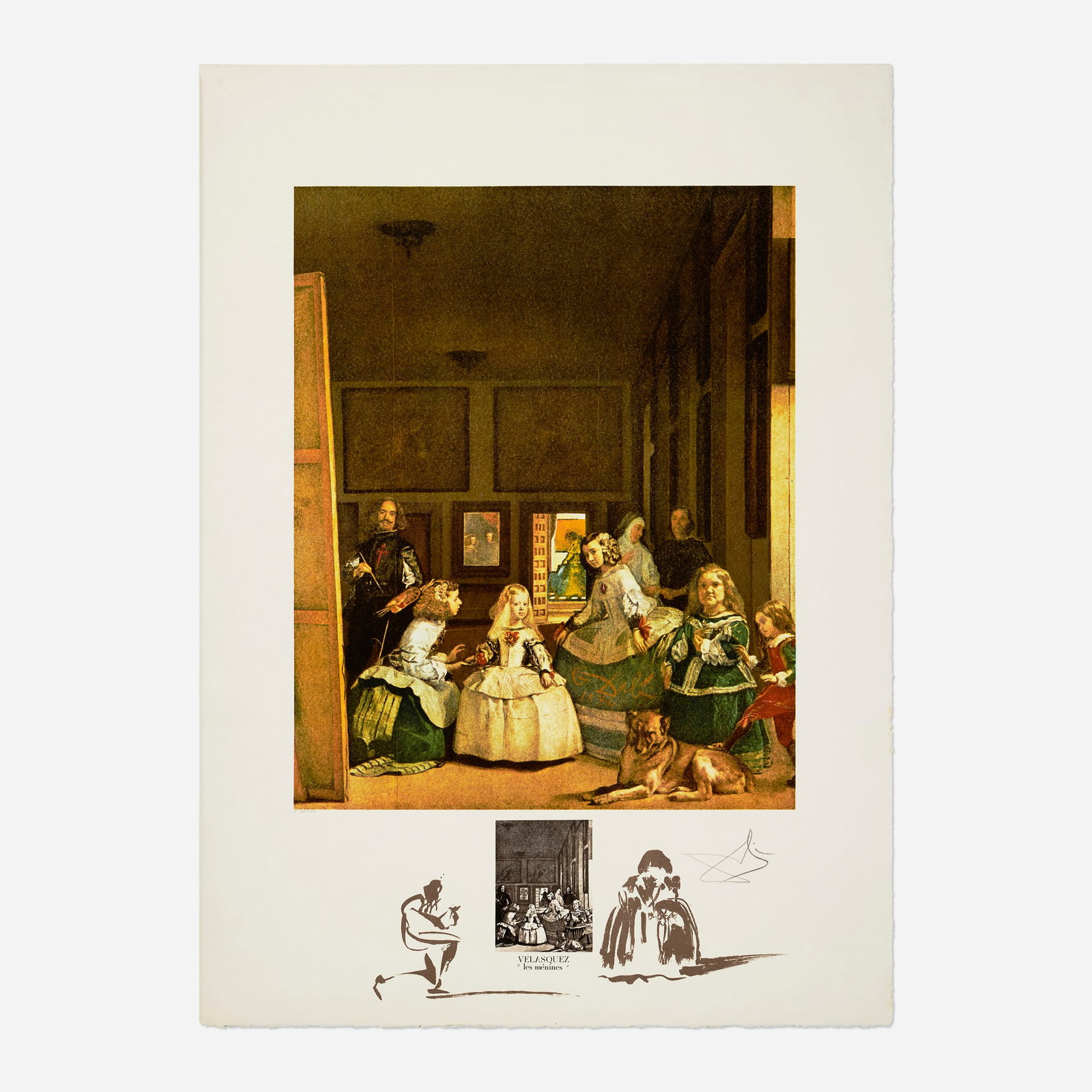 Salvador Dali, Velasquez - Les menines (from the Changes in Great Masterpieces portfolio) (1 of 3)