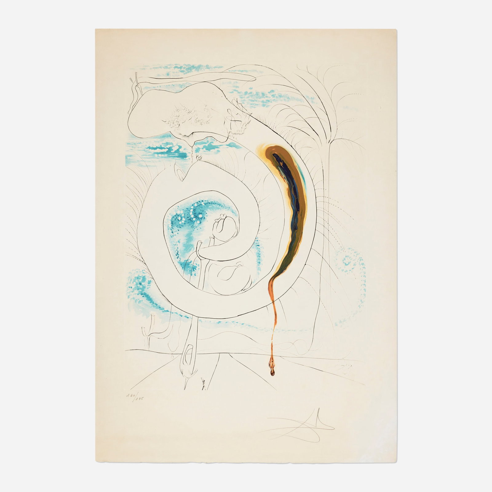 Salvador Dali, Le cercle visceral du cosmos (from the La Conquete du cosmos I portfolio) (1 of 3)