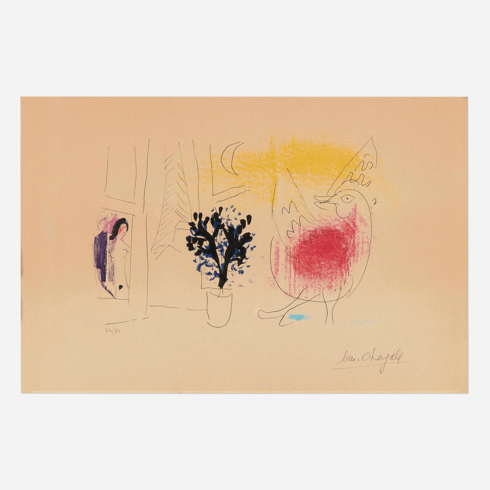 Marc Chagall, Le coq rouge (1 of 4)