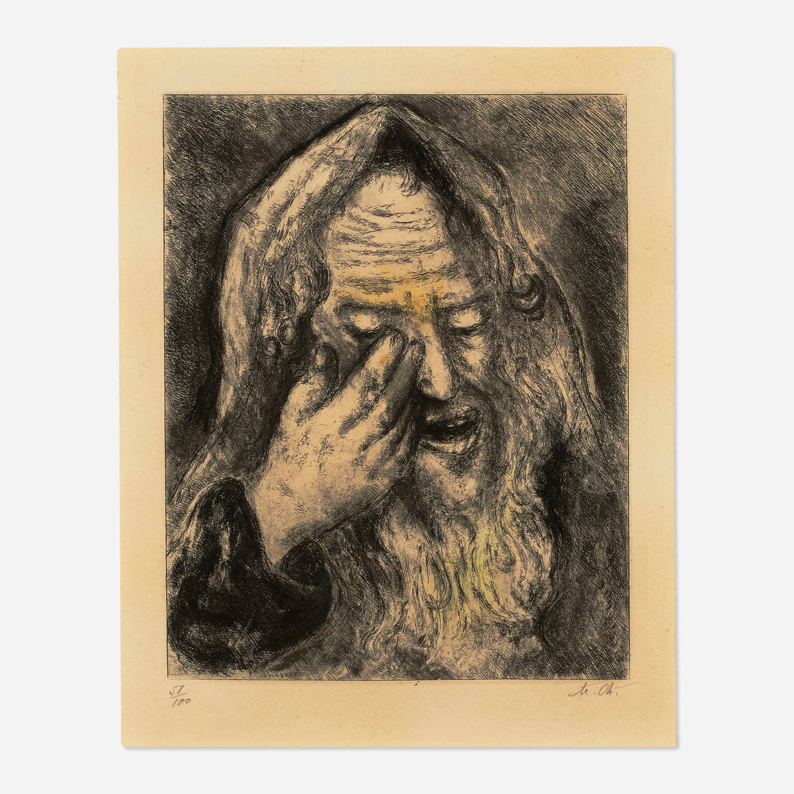 Marc Chagall, Souffrance de Jeremie (from La Bible portfolio) (1 of 4)