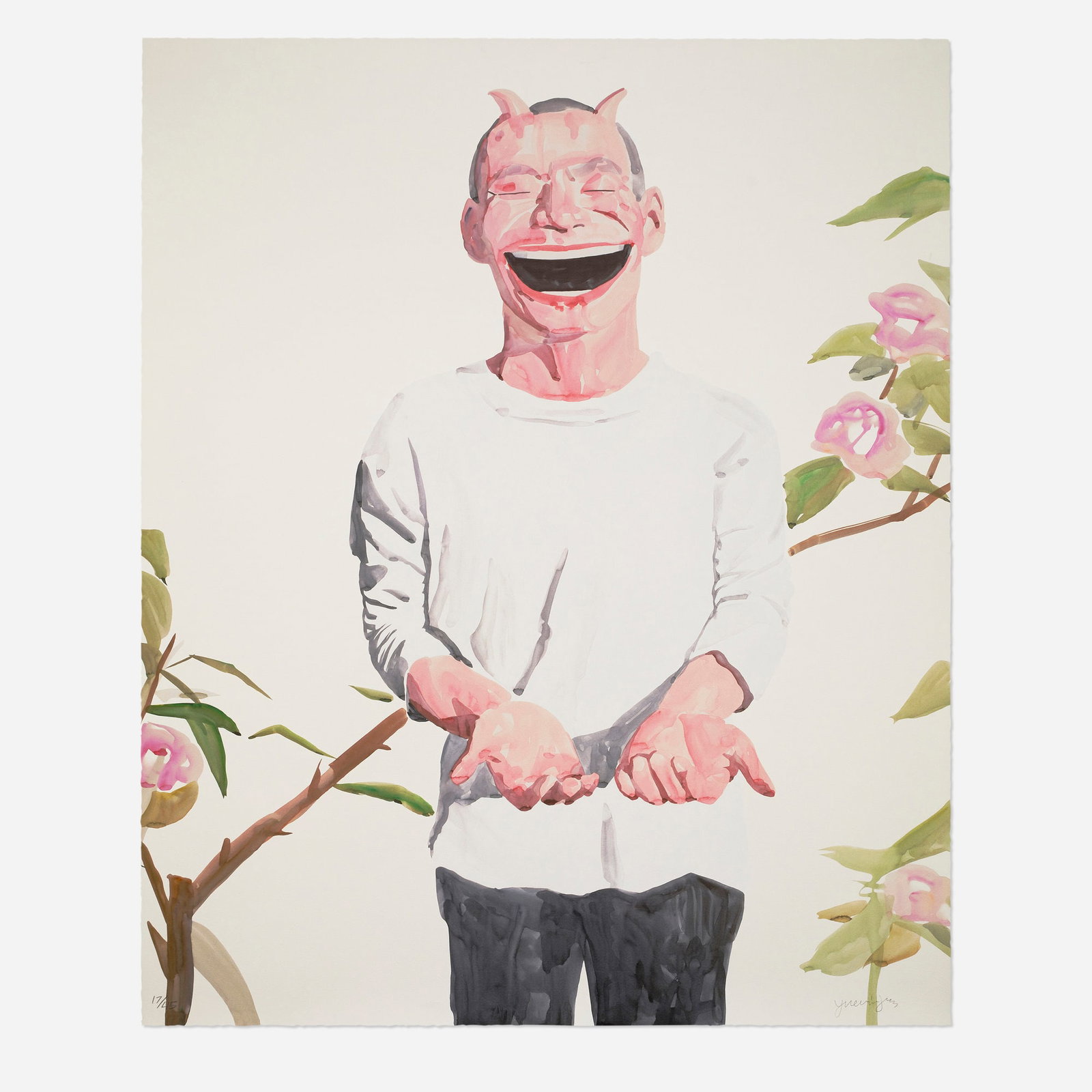 Yue Minjun, Untitled (Smile-ism No. 22) (1 of 3)
