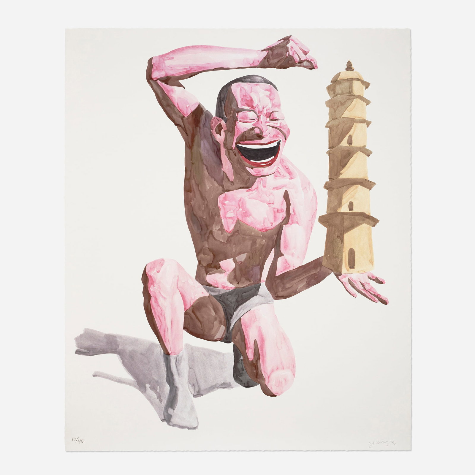Yue Minjun, Untitled (Smile-ism No. 17) (1 of 3)