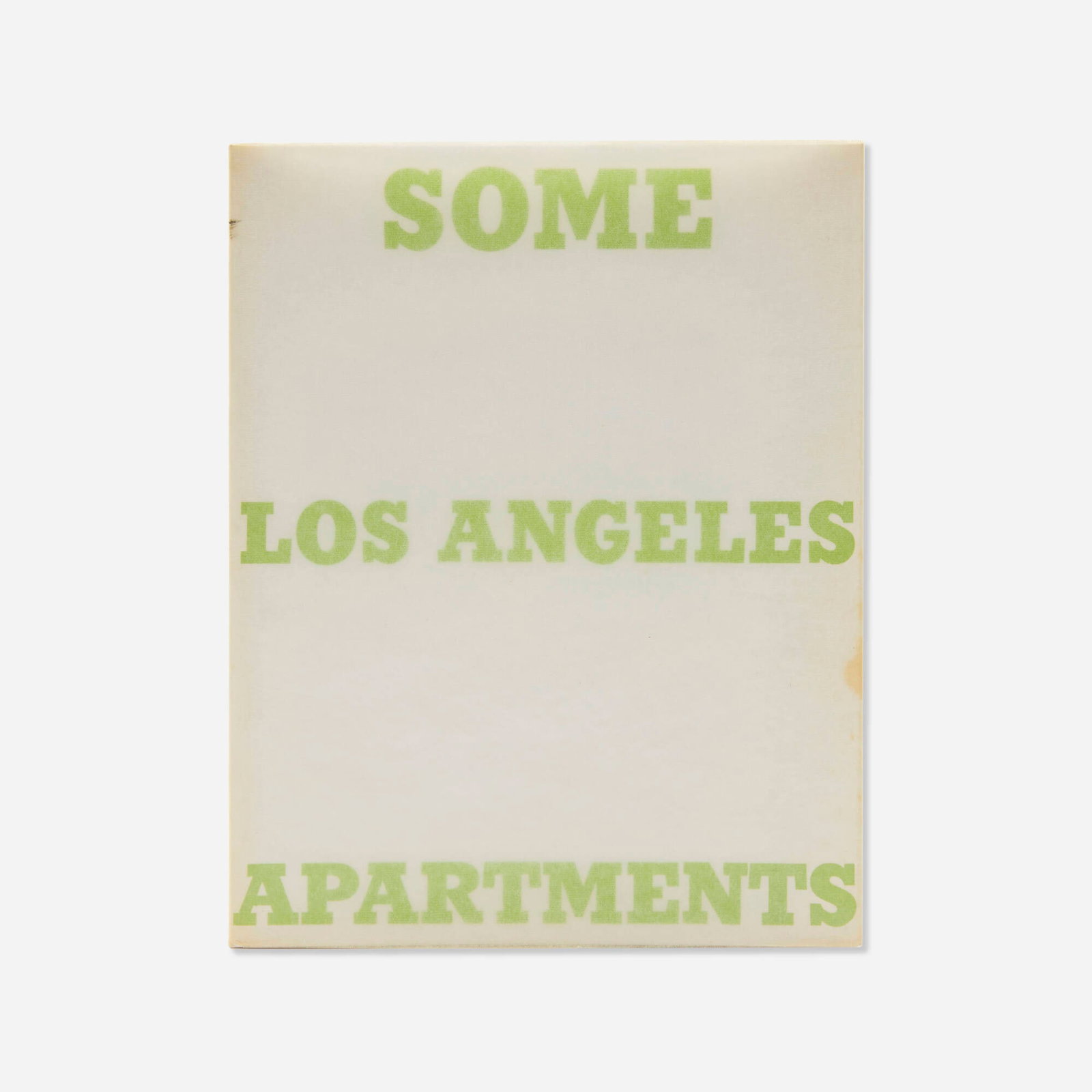 Ed Ruscha, Some Los Angeles Apartments (1 of 2)