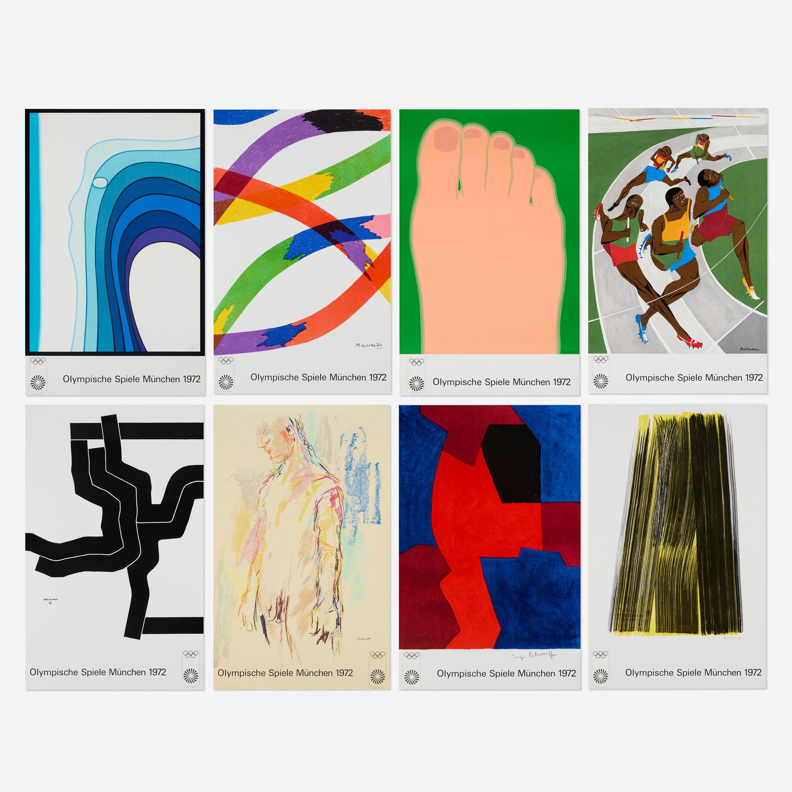 Various Artists, A Group of 8 Olympische Spiele Munchen 1972 posters (1 of 2)