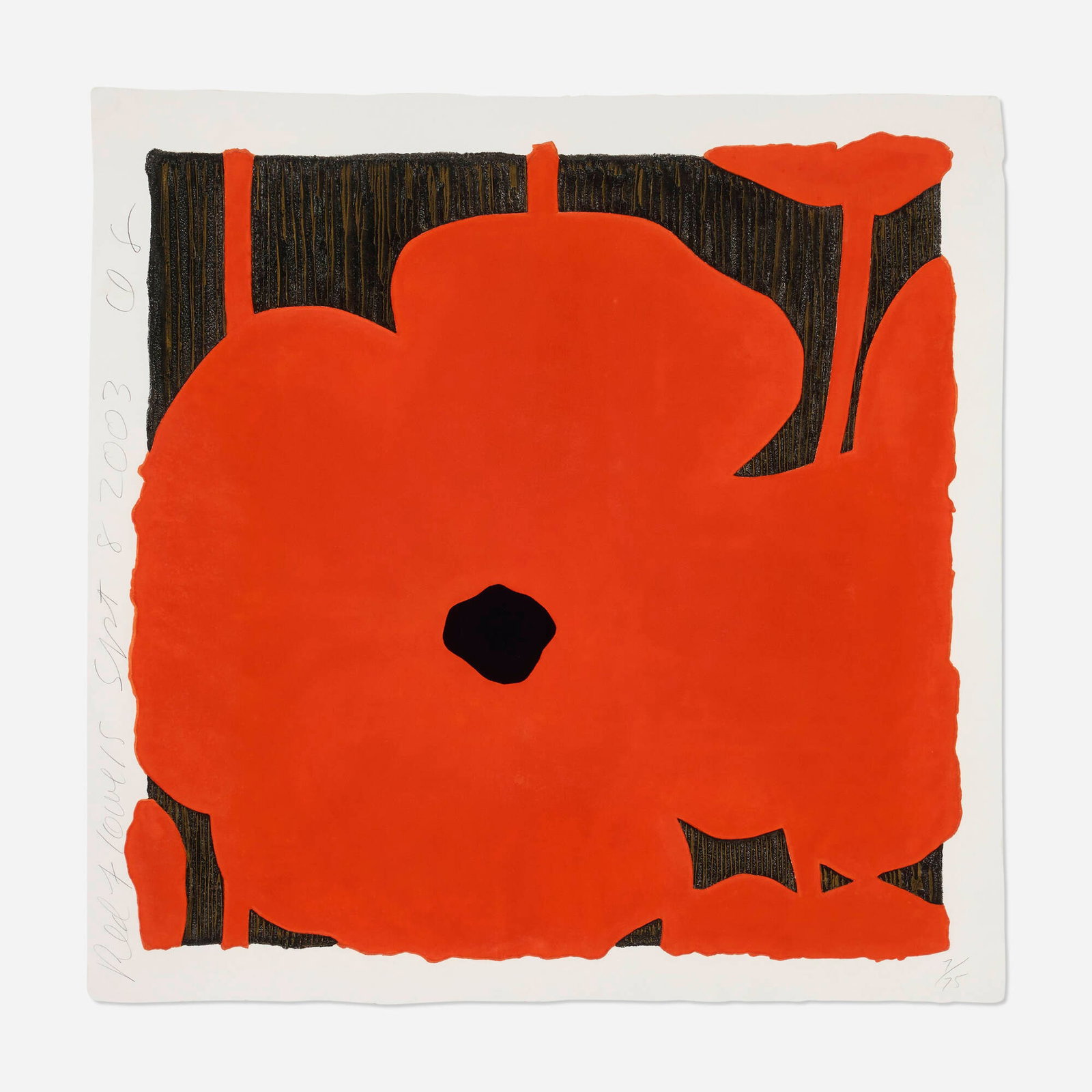 Donald Sultan, Red Flowers (1 of 4)