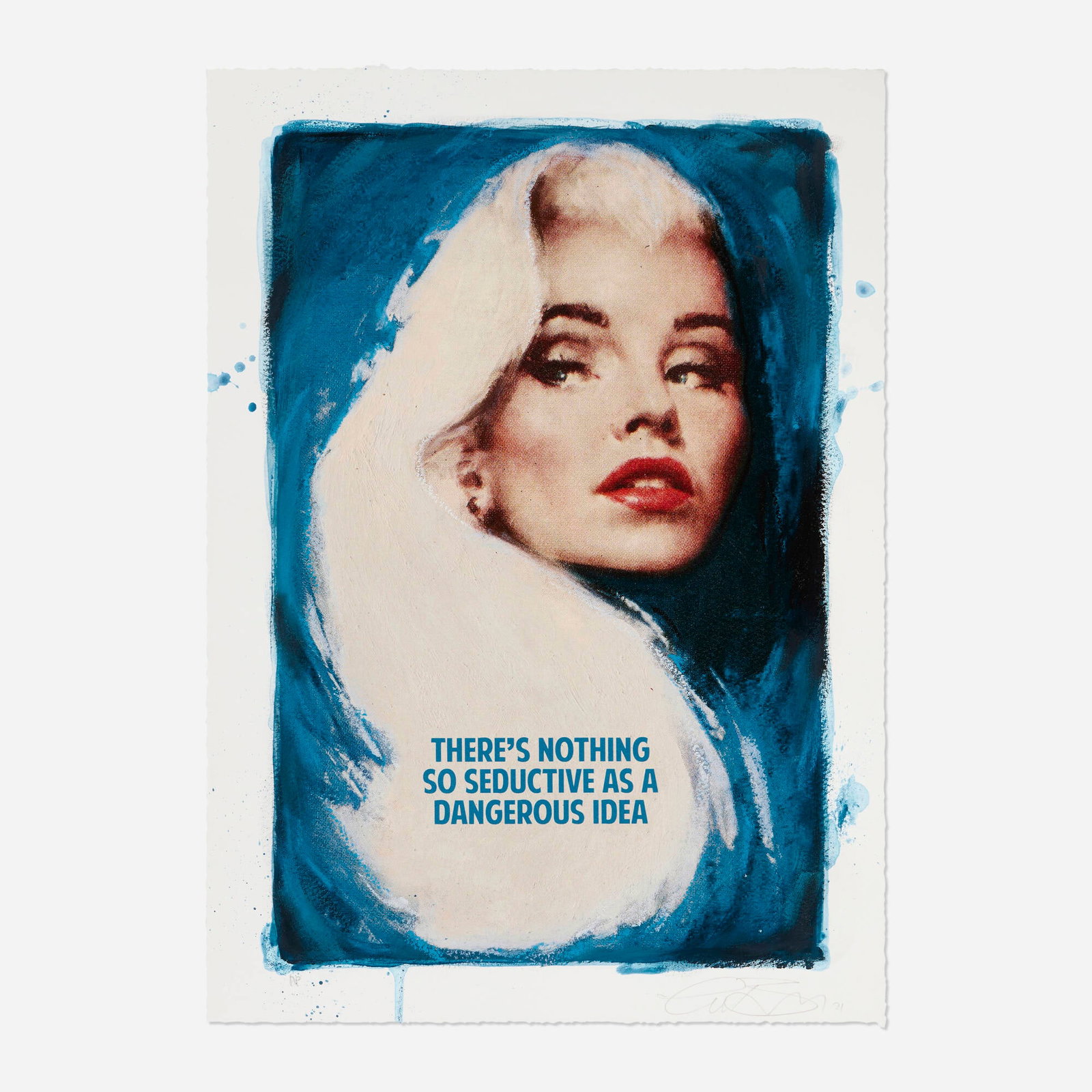 The Connor Brothers, Theres Nothing So Seductive as a Dangerous Idea: The Connor Brothers Theres Nothing So Seductive as a Dangerous Idea 2021giclee print with screenprinted varnish image: 14.5 h x 9.625 w in (37 x 24 cm) sheet: 16.25 h x 11.5 w in (41 x 29 cm) <