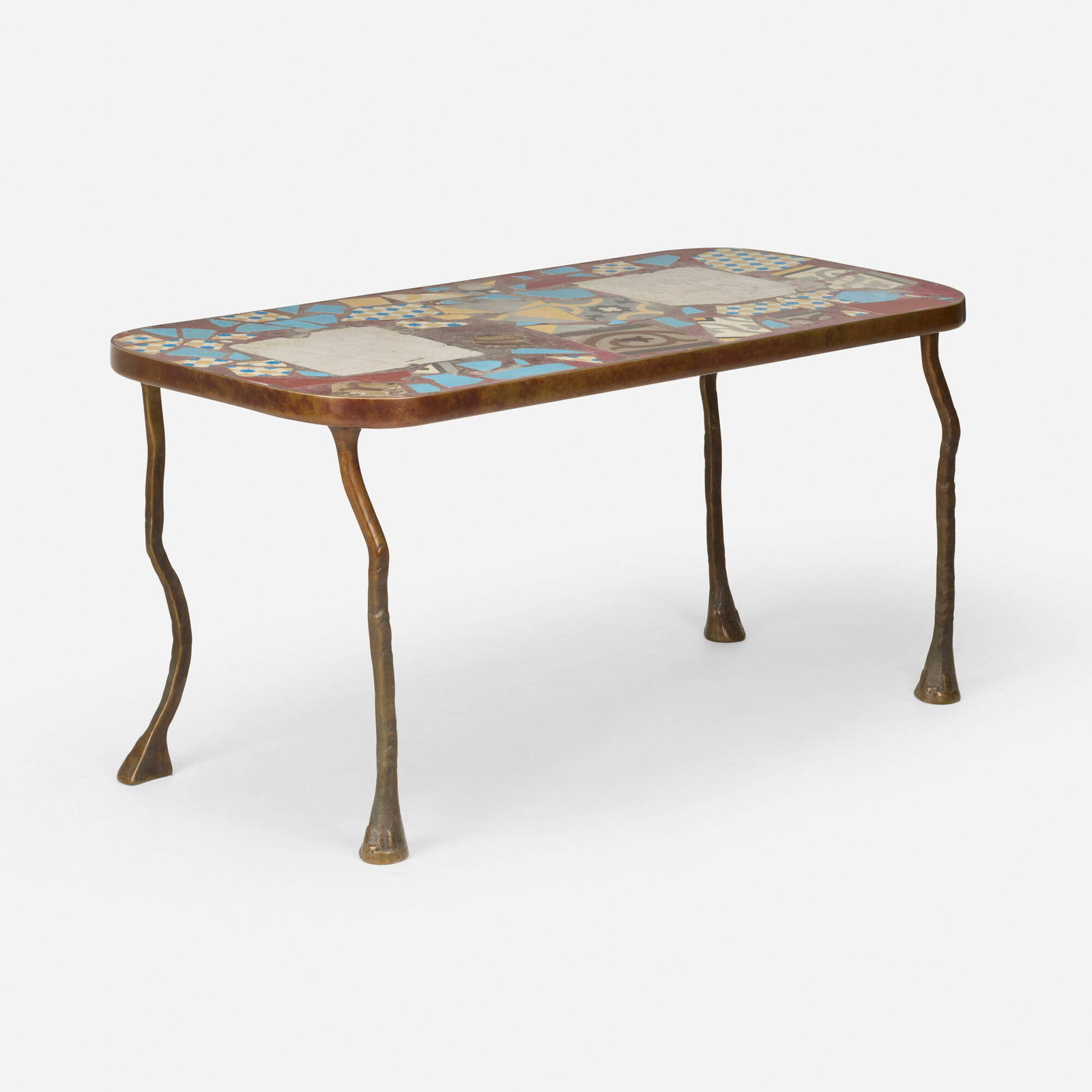 Julian Schnabel, Unique table from Gramercy Park Hotel, New York: Julian Schnabel Unique table from Gramercy Park Hotel, New York USA terrazzo, bronze 29 h x 59.25 w x 28 d in (74 x 150 x 71 cm) Provenance: Gramercy Park Hotel, New York | Private Collection, New
