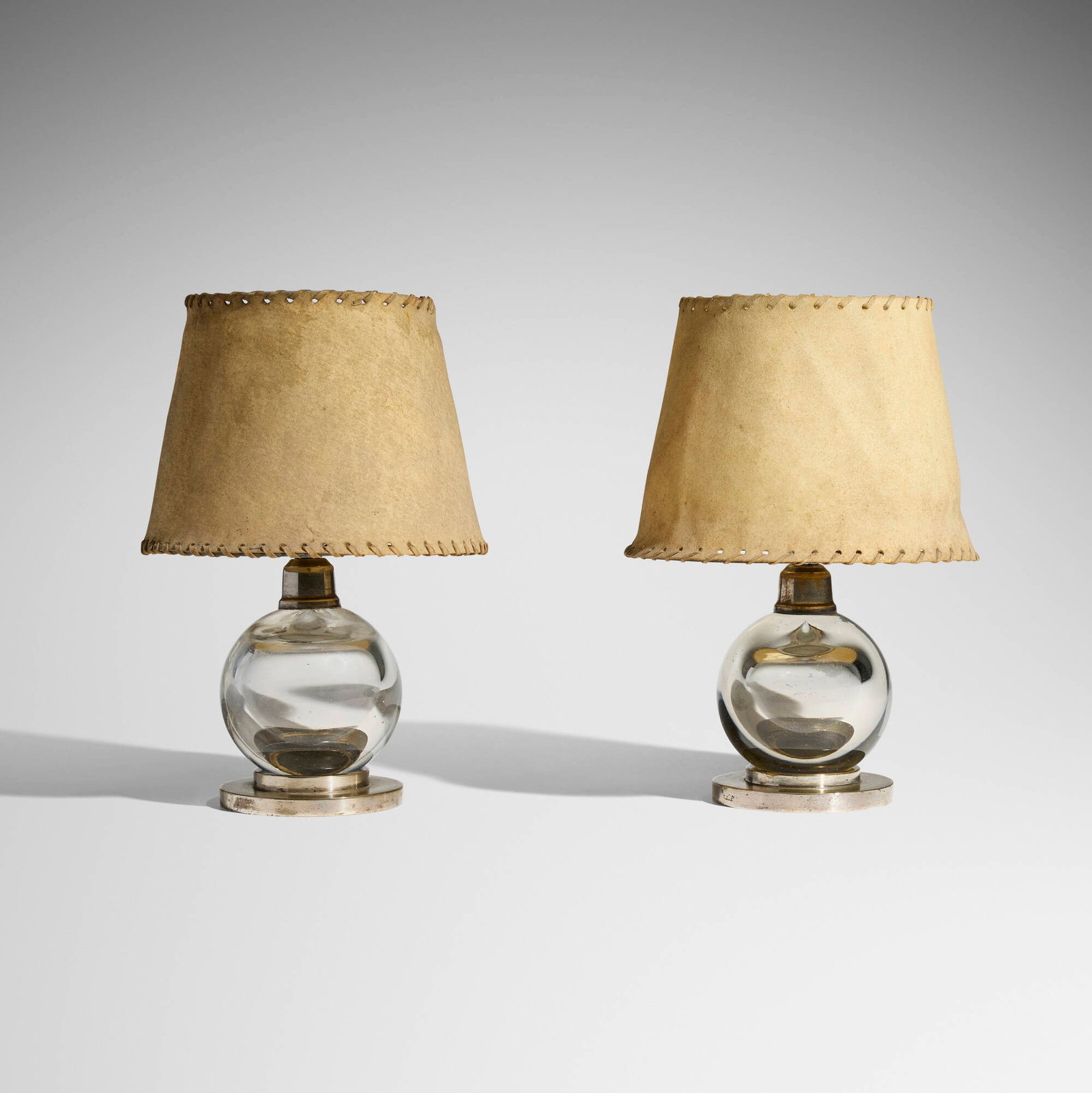 Jacques Adnet, Table lamps model 7706, pair (1 of 4)