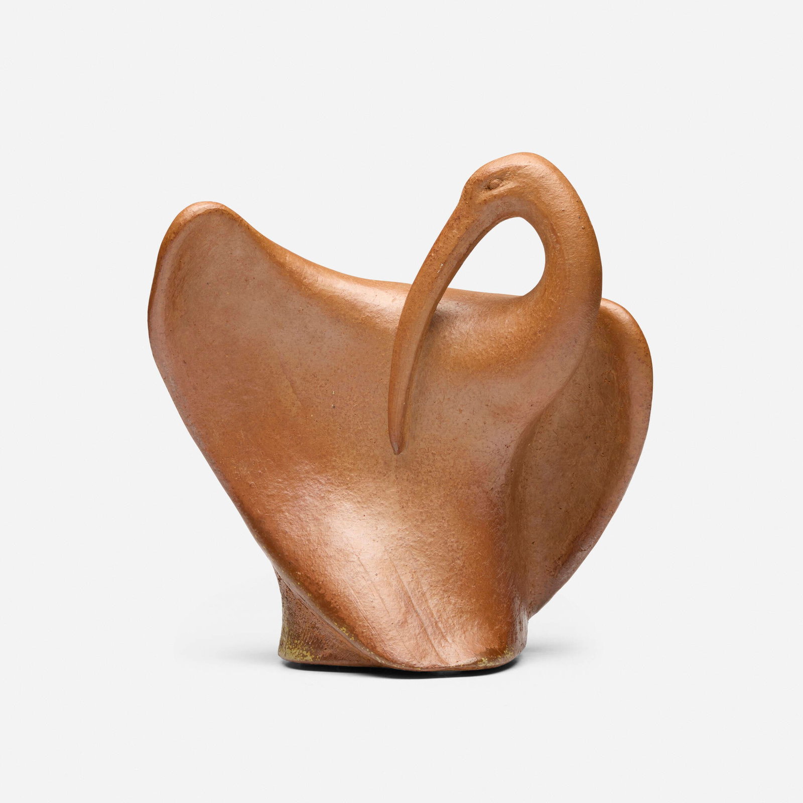 Marcel Derny, Cormorant: Marcel Derny Cormorant Manufacture Nationale de Sevres 1957 glazed stoneware 12.5 h x 12.25 w x 8.5 d in (32 x 31 x 22 cm) Incised artist cipher and date to lower back edge '1957' with impressed