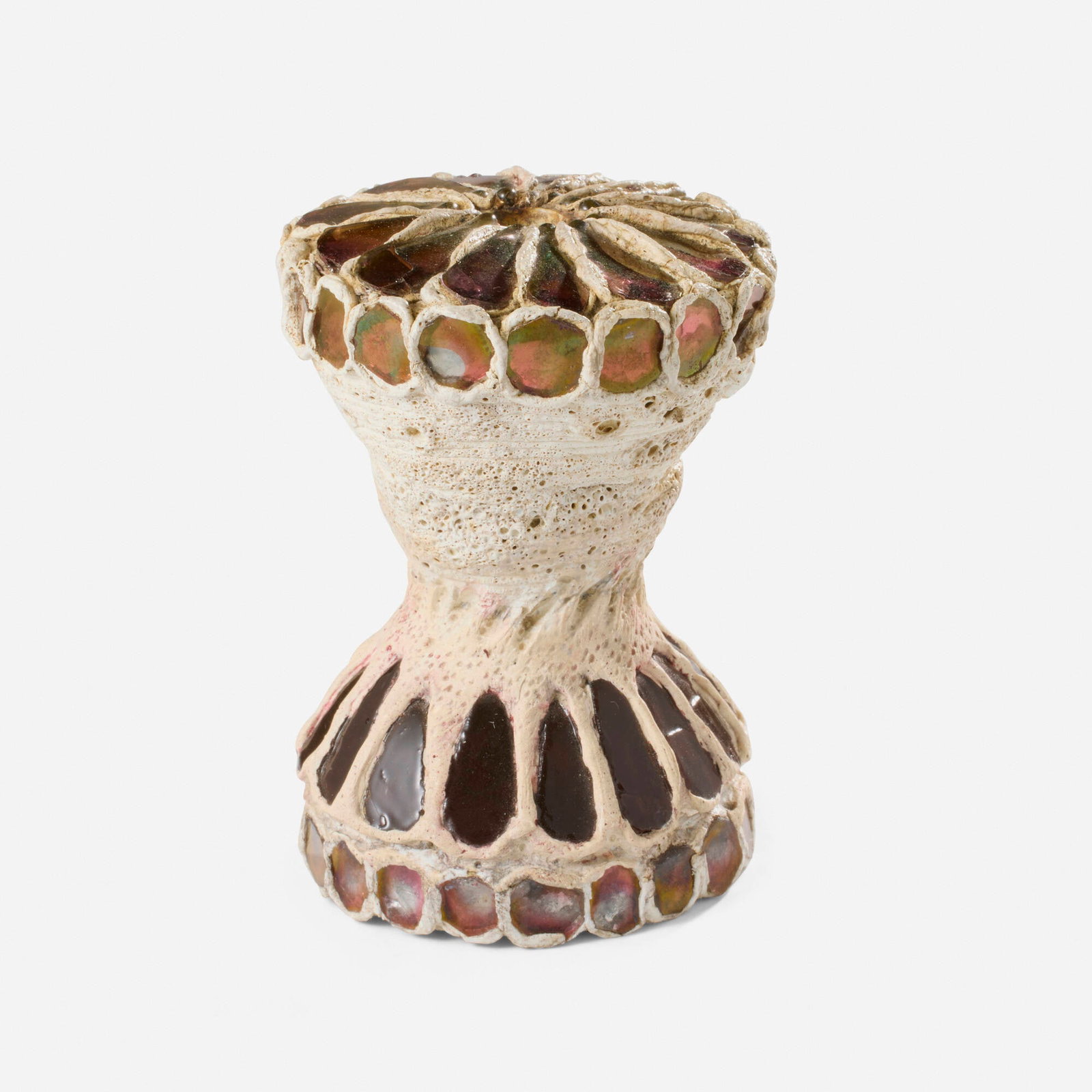 Line Vautrin, Porte-plume: Line Vautrin Porte-plume France Talosel resin, mirrored glass 3.125 h x 2.125 dia in (8 x 5 cm) Sold with a forthcoming certificate of authenticity from the Association Line Vautrin. Provenance: