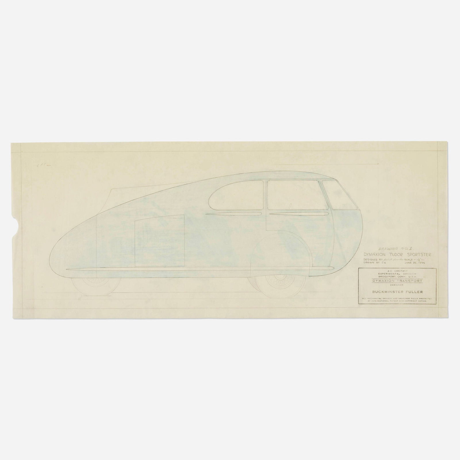 R. Buckminster Fuller, Dymaxion Sportster side view (1 of 4)