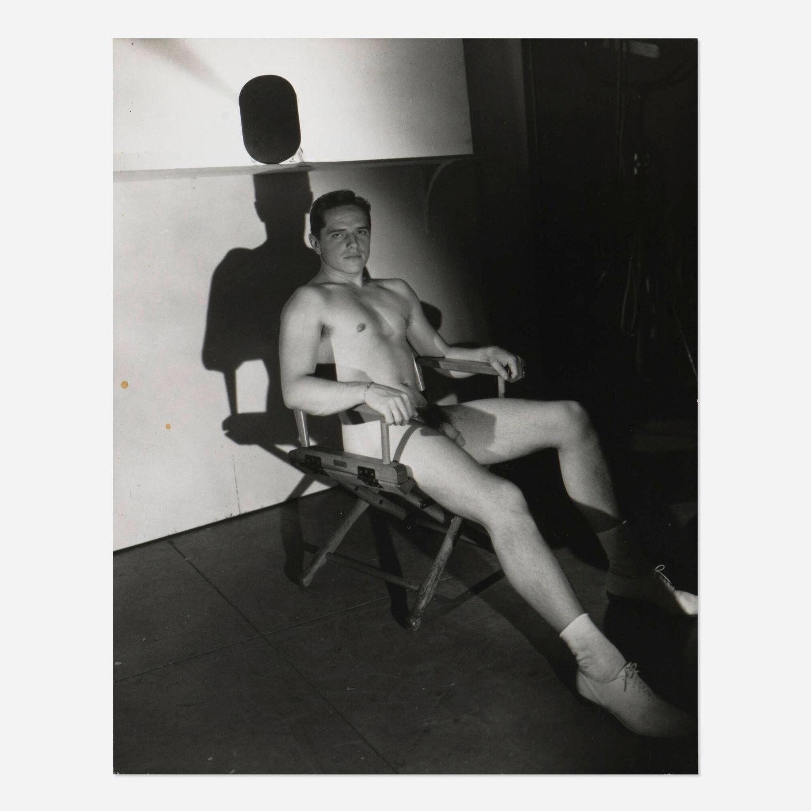 George Platt Lynes, Male Nude Study: George Platt Lynes Male Nude Study gelatin silver print 9.75 h x 7.875 w in (25 x 20 cm) Provenance: The Ashby/Connolly Collection This work will ship from Lambe