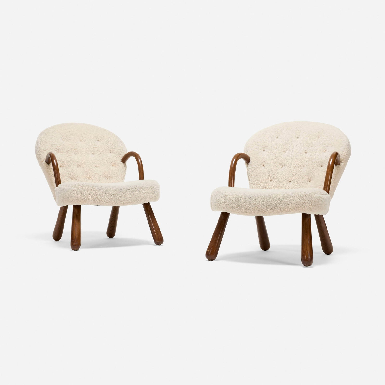 In the manner of Arnold Madsen, Lounge chairs, pair (1 of 4)