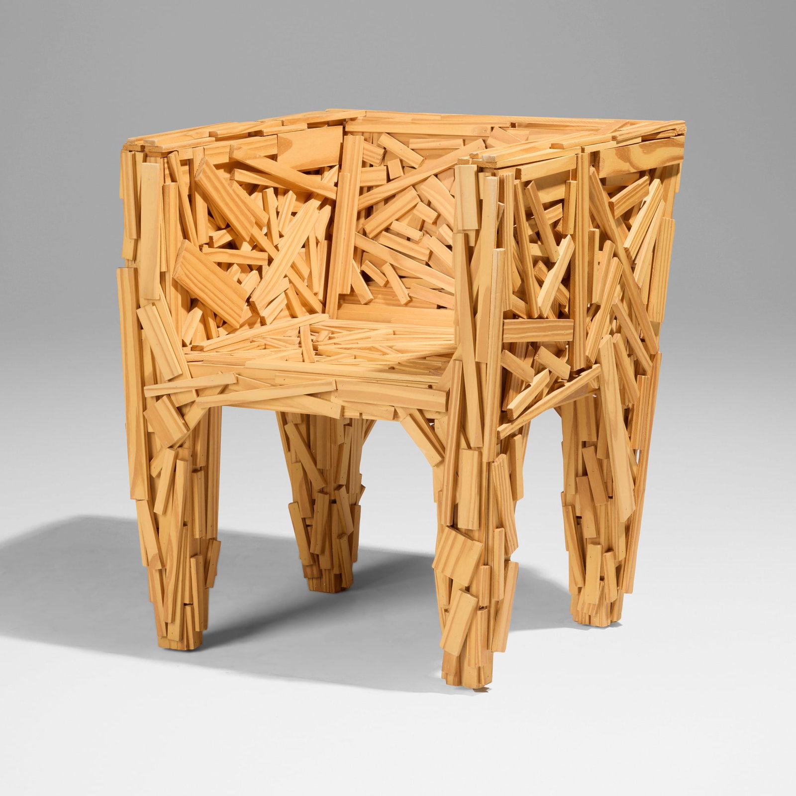 Fernando and Humberto Campana, Favela Chair: Fernando and Humberto Campana Favela Chair Edra Brazil, 2003 pine 30 h x 25.5 w x 25 d in (76 x 65 x 63 cm) Impressed to underside '3477'. Literature: Campana Brothers: Complete Works (So
