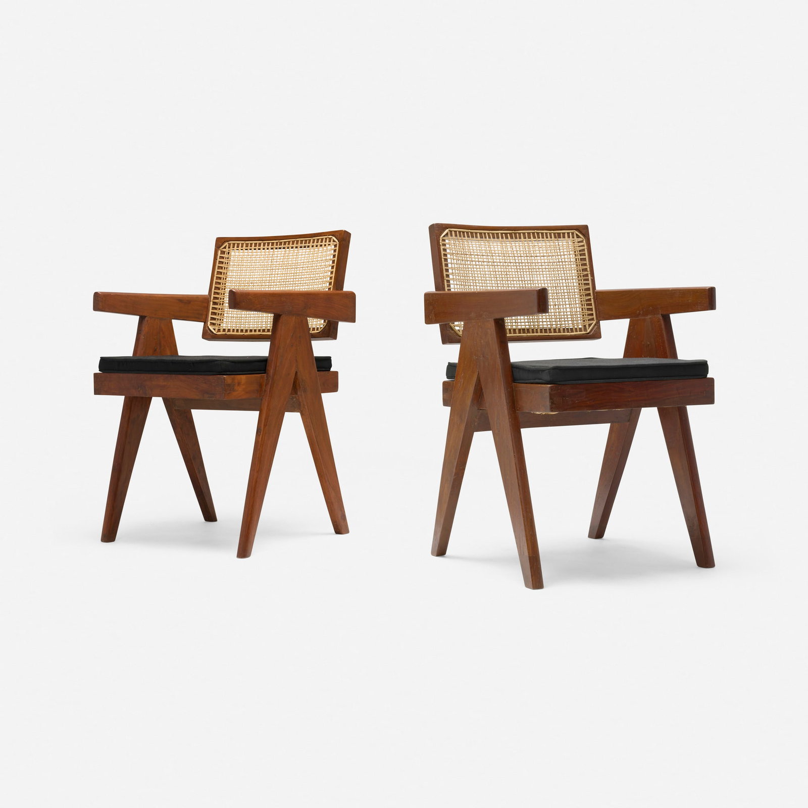 Pierre Jeanneret, Office chairs from Chandigarh, pair (1 of 4)