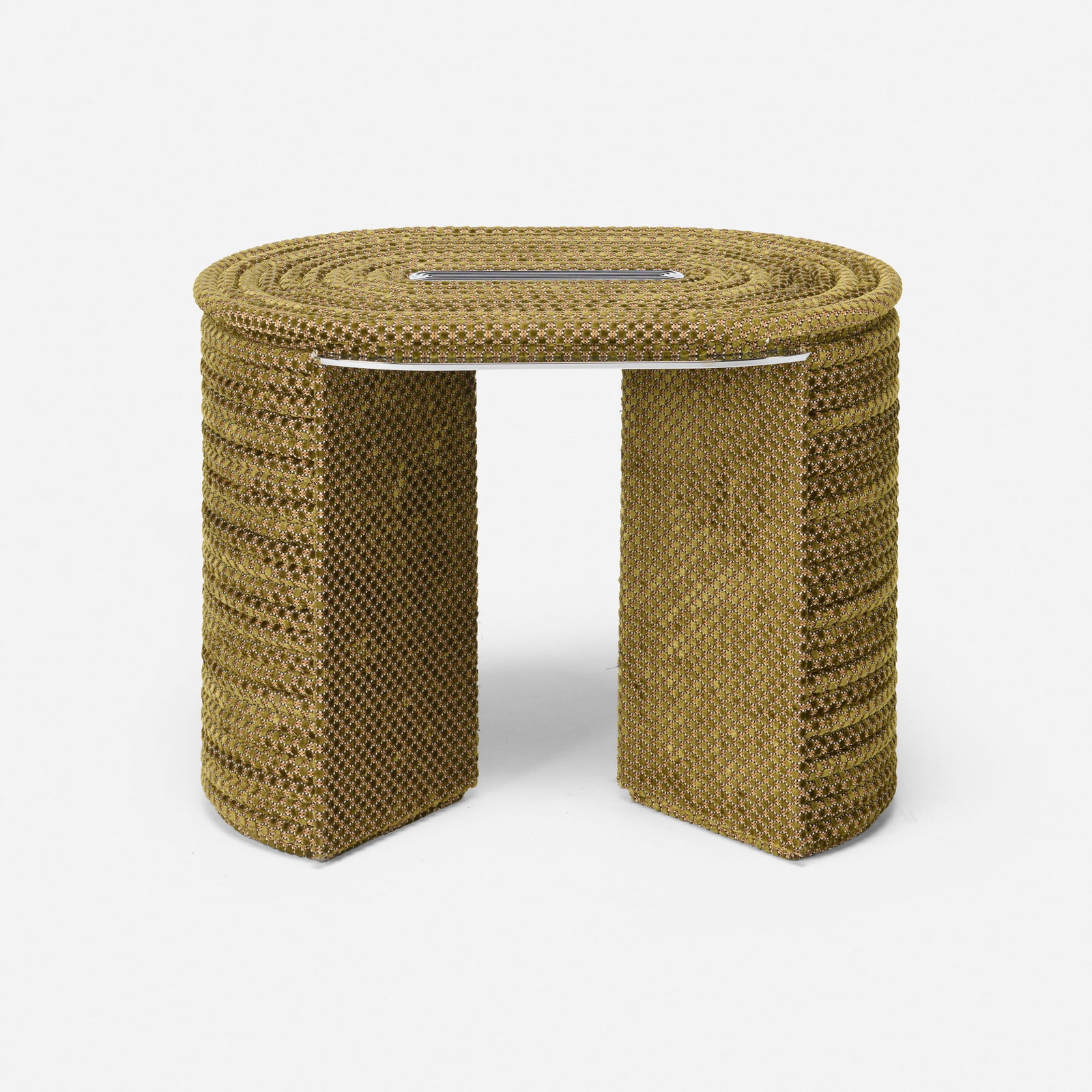 Mark Grattan, Green Upholstered stool - 2