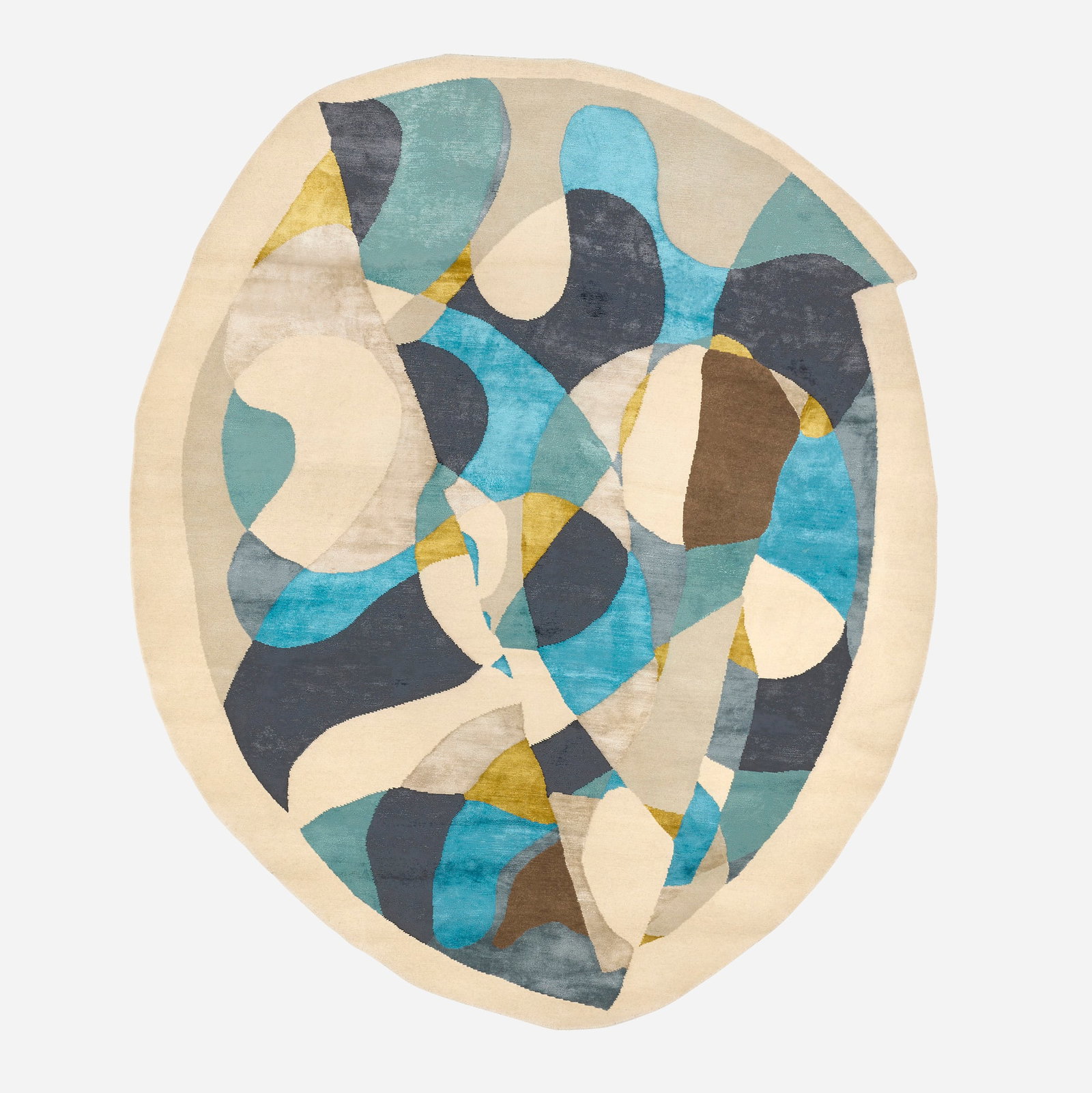 Balmaceda, Custom Flexibility Capsule pile carpet: Balmaceda Custom Flexibility Capsule pile carpet Mexico, 21st century hand-knotted bamboo silk 8'1" x 6'10" in (246 x 208 cm) This work will ship from Los Angeles, California.