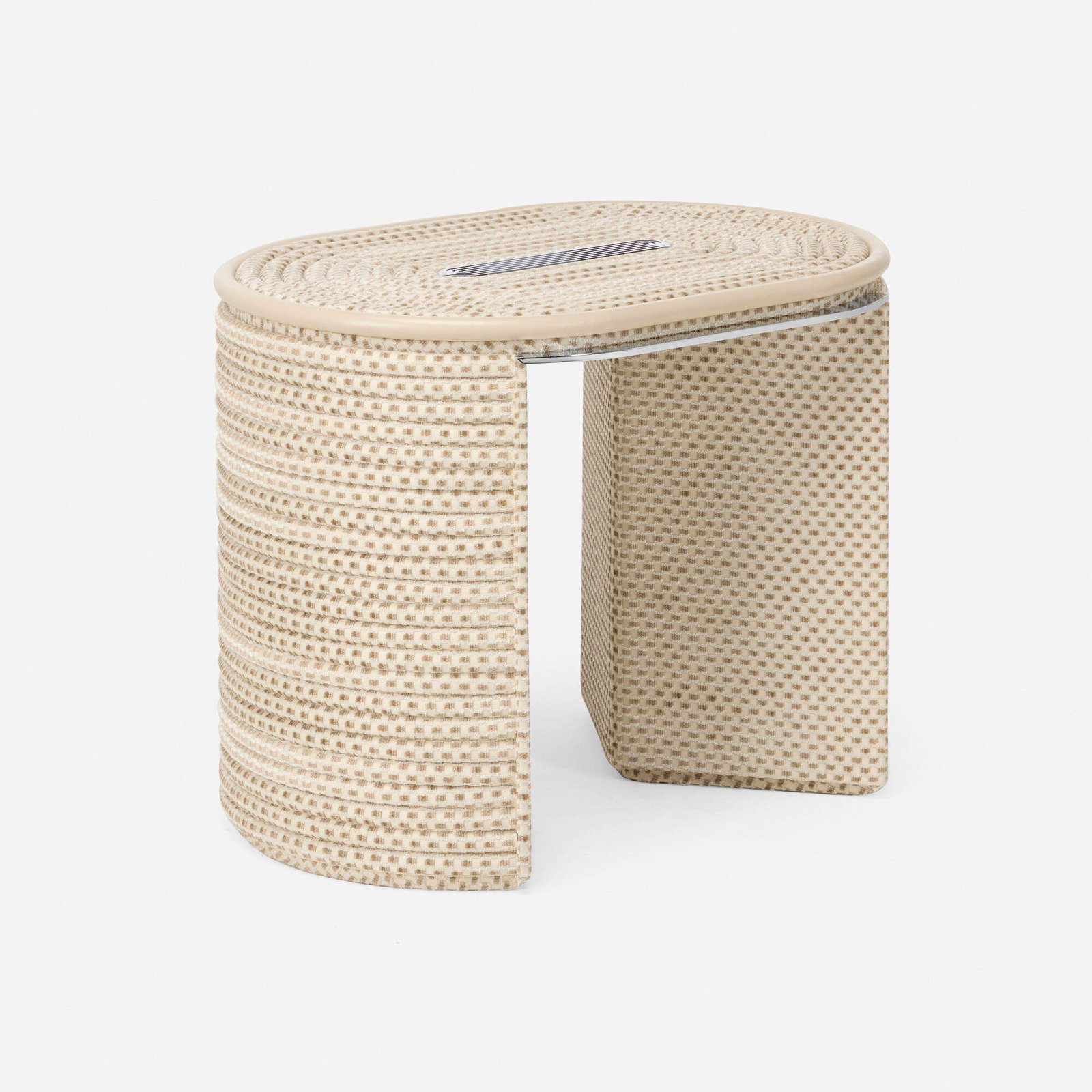 Mark Grattan, Cream Upholstered stool