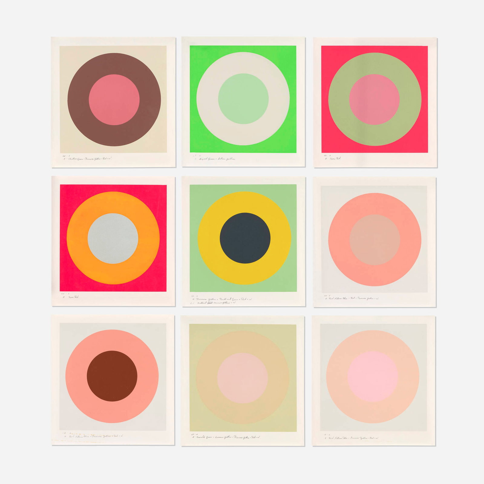 Peter Gee, Untitled (Target) (nine works) (1 of 3)