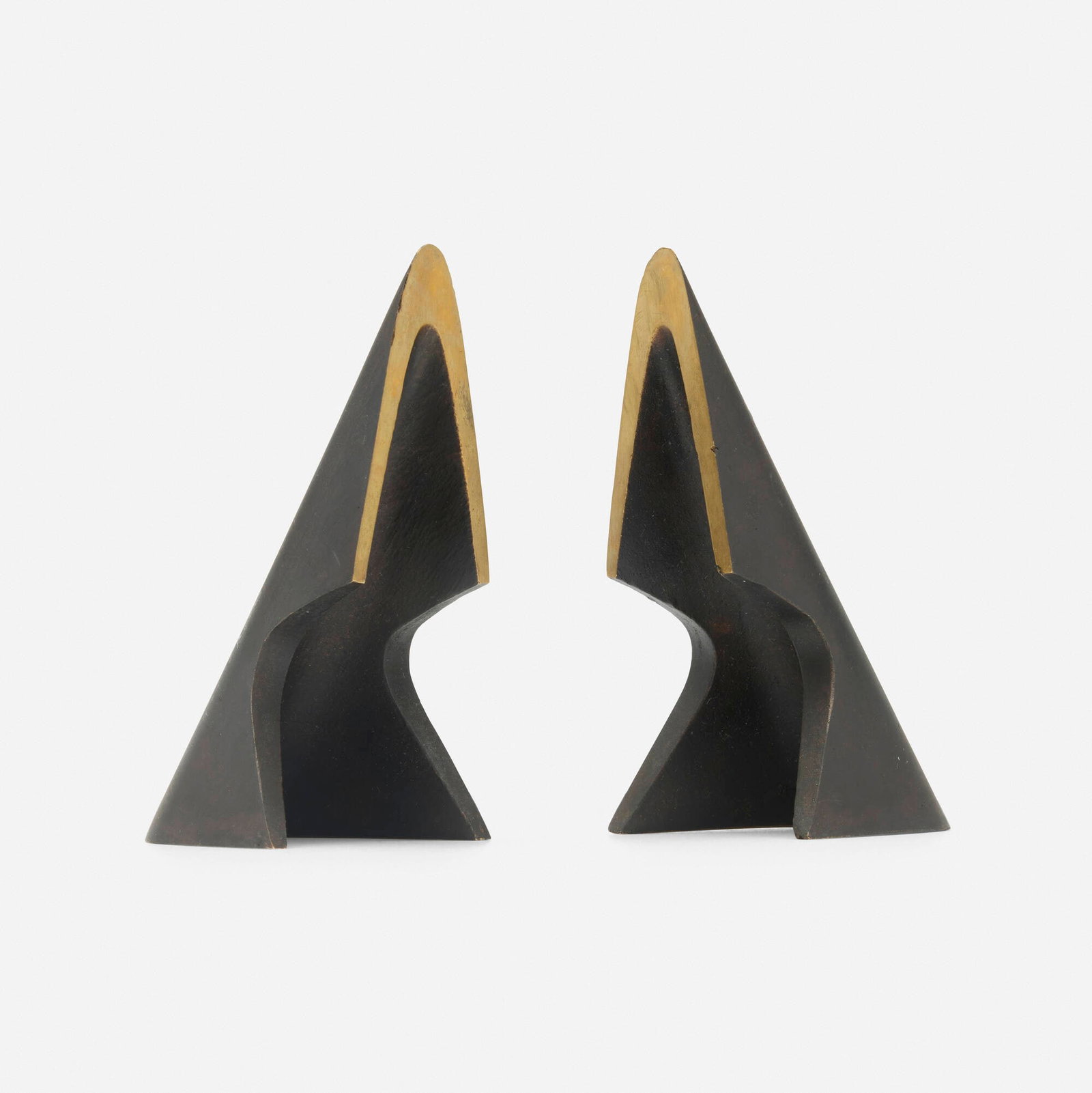 Carl Aubock II, Bookends model 4099, pair (1 of 4)