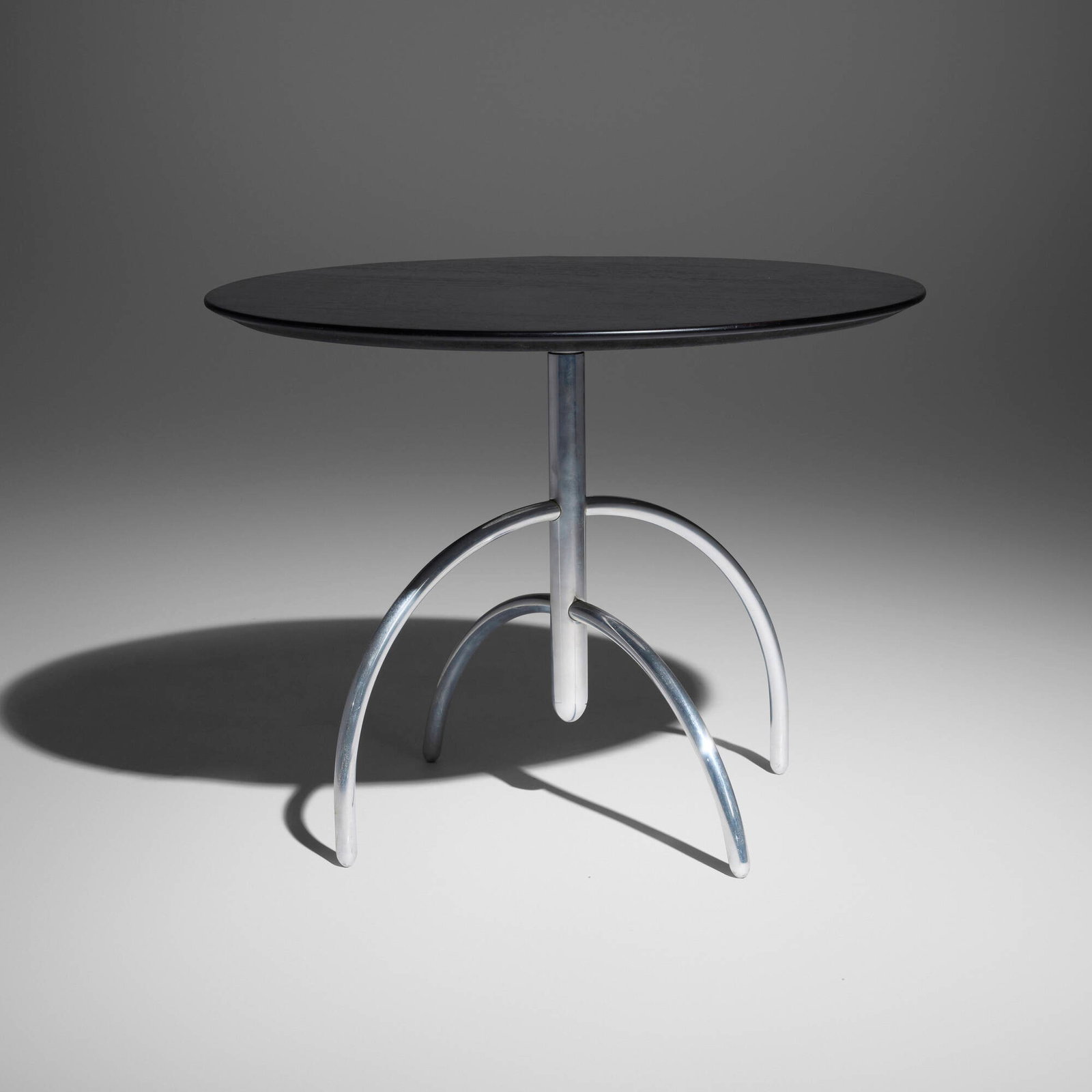 Lawrence Laske, Saguaro Cactus occasional table: Lawrence Laske Saguaro Cactus occasional table KnollStudio USA, 1993 lacquered birch, aluminum 20 h x 26 dia in (51 x 66 cm) Metal manufacturer's label to underside 'Lawerence Laske KnollStudio