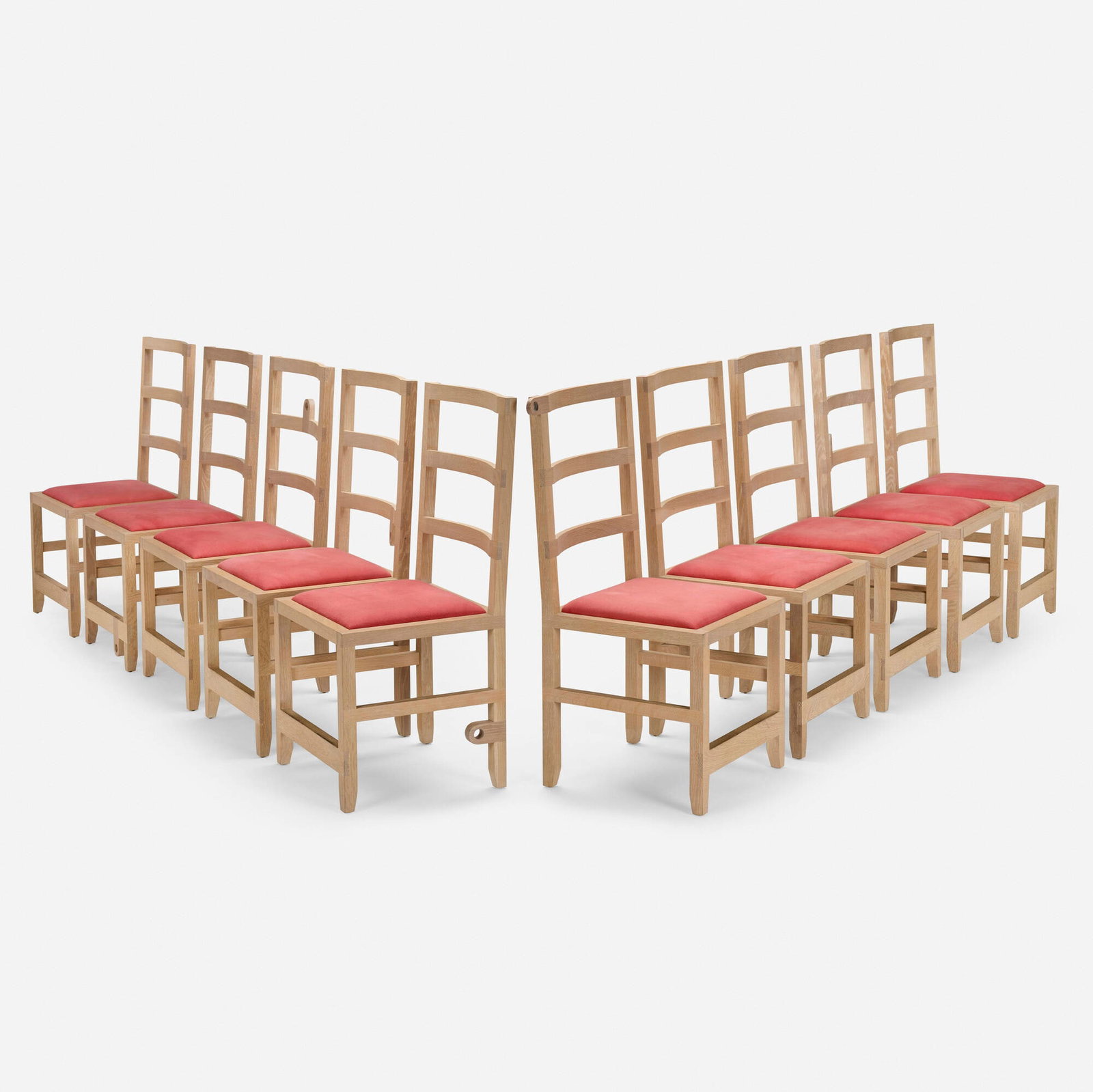 Morgan Spaulding, Monolith Ladderback chairs, set of ten (1 of 5)
