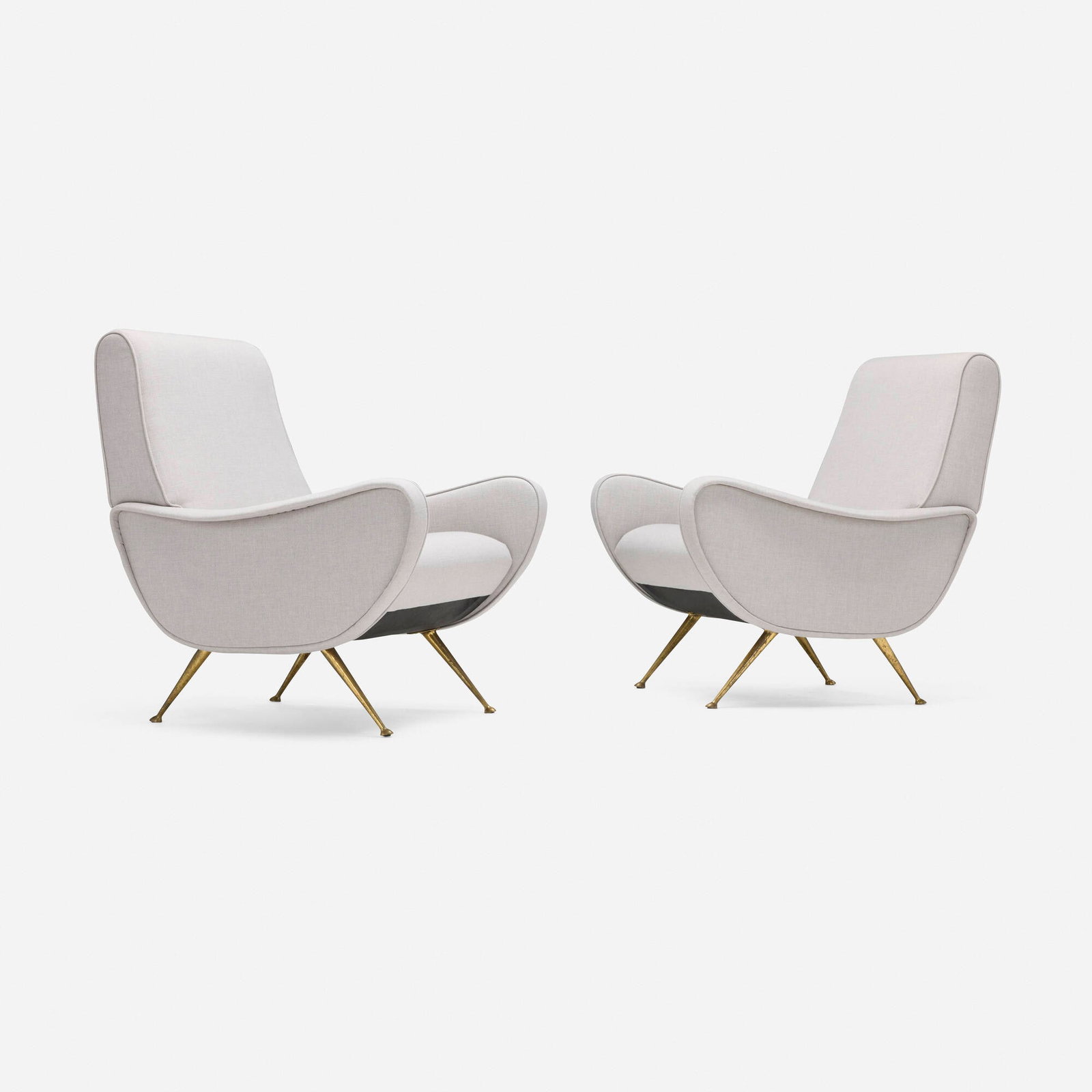 In the manner of Marco Zanuso, Lounge chairs, pair (1 of 4)