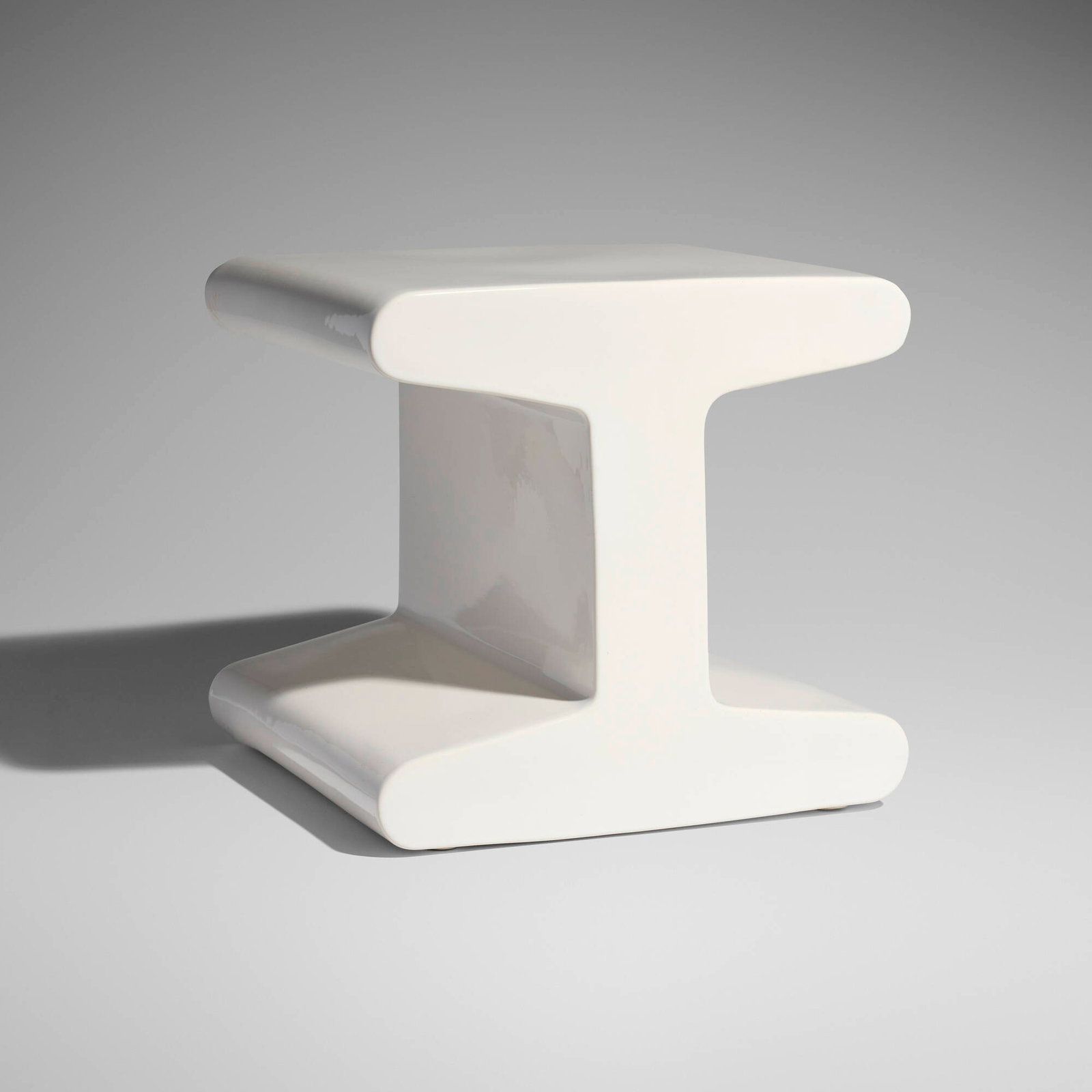 Francois Bauchet, IPN occasional table: Francois Bauchet IPN occasional table Ligne Roset France, 2013 glazed porcelain 12 h x 12.5 w x 12.5 d in (30 x 32 x 32 cm) Signed to underside 'F. Bauchet'. This work will ship from Chicago,
