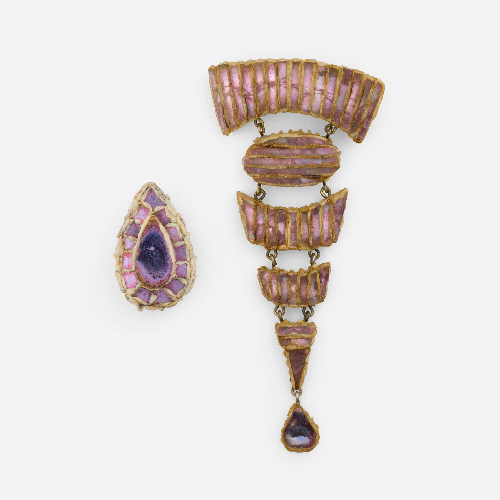 Line Vautrin, Brooches, set of two (1 of 6)