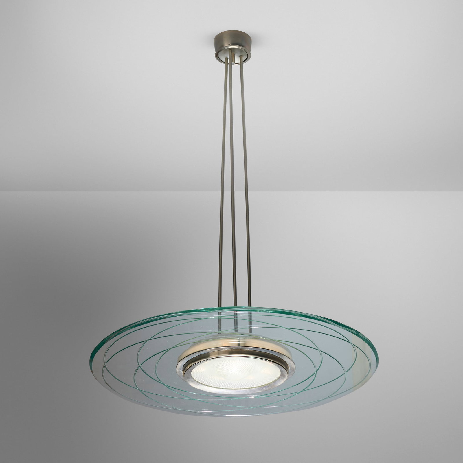 Fontana Arte, attribution, Hanging lamp (1 of 3)