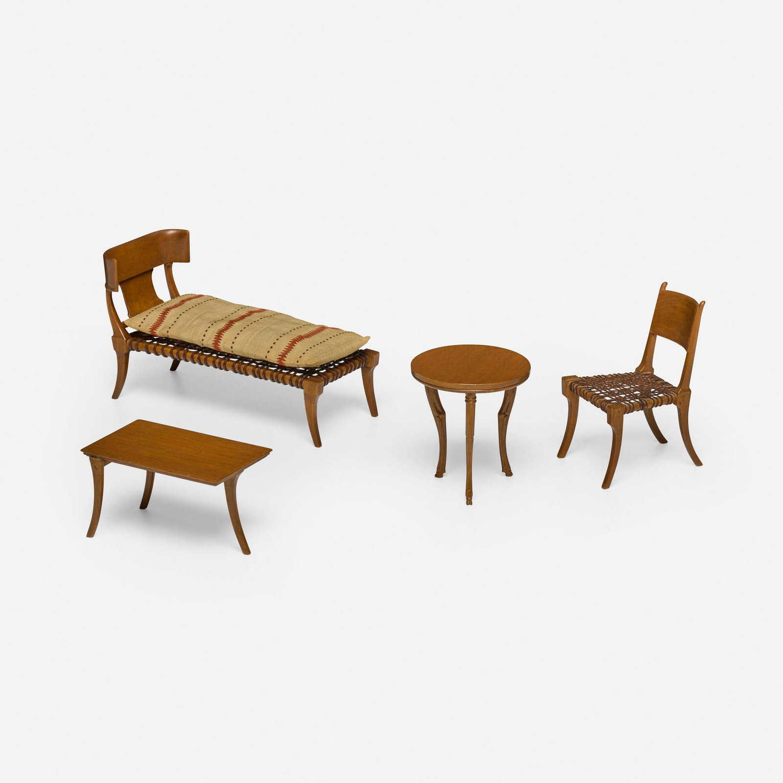 T.H. Robsjohn-Gibbings, Saridis of Athens furniture models, set of four (1 of 4)