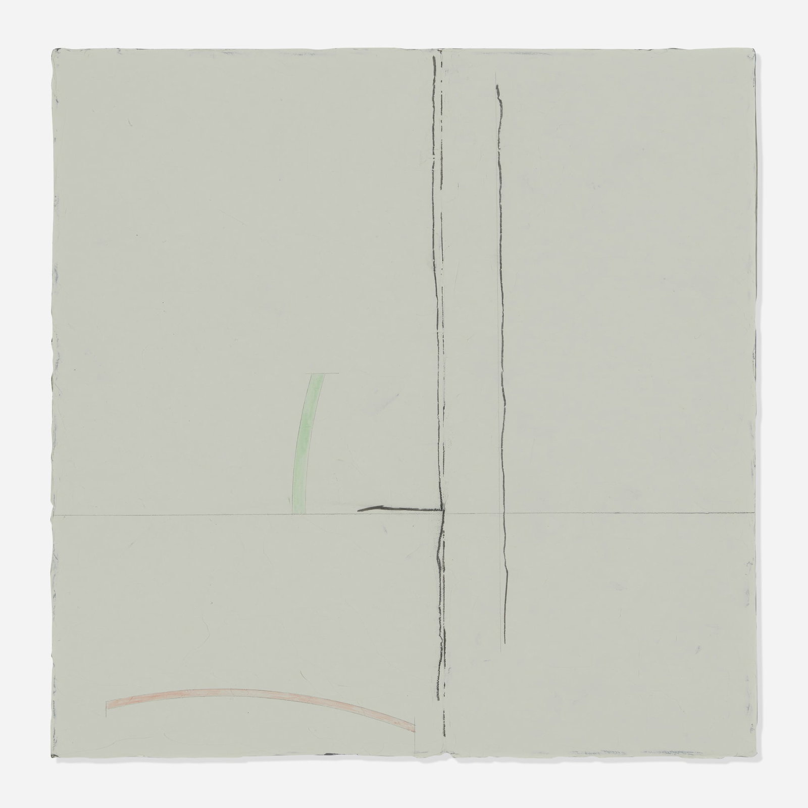 Felim Egan, Untitled: Felim Egan Untitled 1986 mixed media on canvas in artist's frame 16.875 h x 16.875 w x 1.5 d in (43 x 43 x 4 cm) Signed and dated to verso 'Felim Egan 86'. This wo