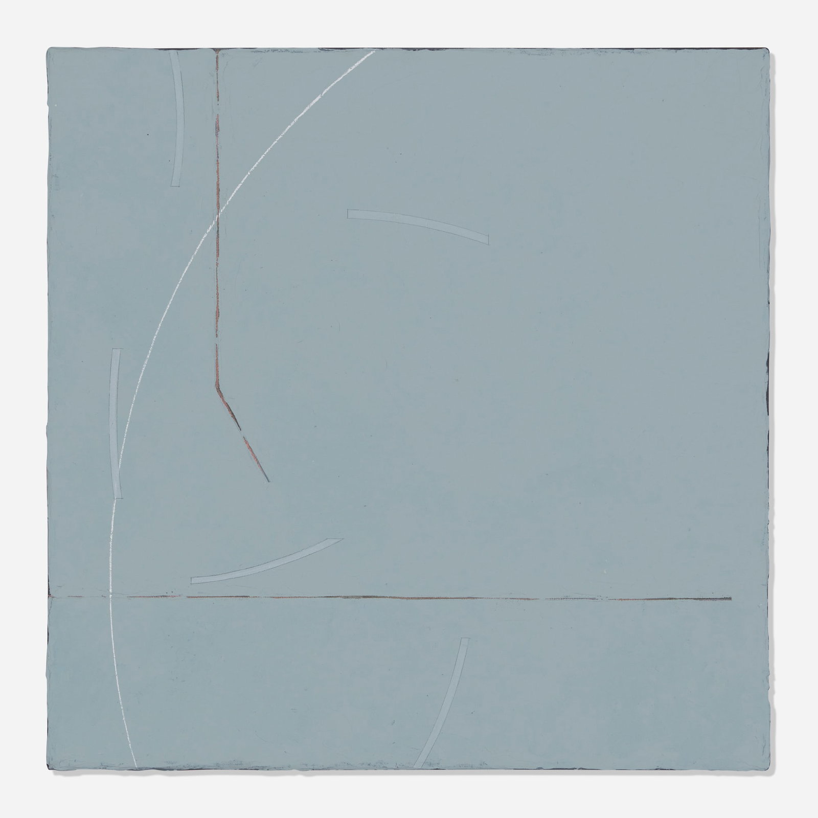 Felim Egan, Untitled: Felim Egan Untitled 1986 mixed media on canvas in artist's frame 16.875 h x 16.75 w x 1.5 d in (43 x 43 x 4 cm) Signed and dated to verso 'Felim Egan 86'. This work will ship from Chicago,