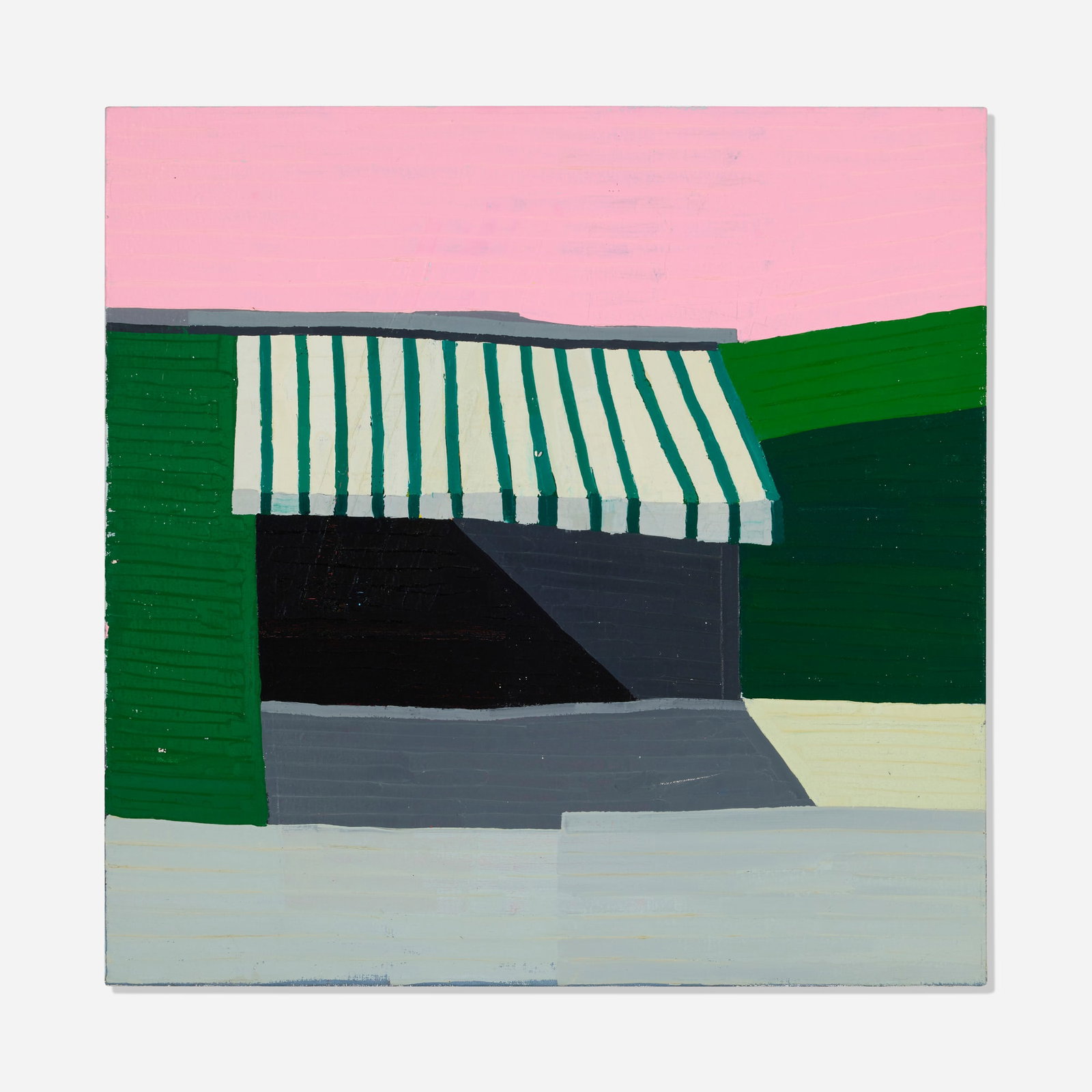Guy Yanai, Cafeteria: Guy Yanai Cafeteria 2011 oil on linen 23.625 h x 23.625 w in (60 x 60 cm) Signed, titled, and dated to verso 'Guy Yanai '11 Cafeteria'. Provenance: Joshua Liner Gallery, New York |