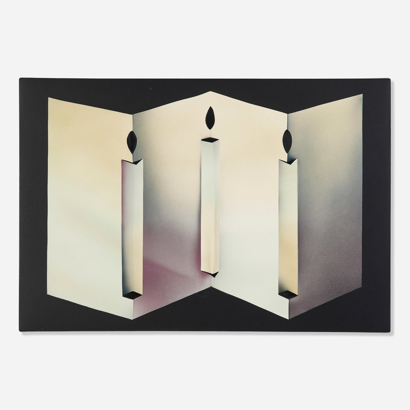 Kara Joslyn, On and On and On: Kara Joslyn On and On and On 2021 acrylic and polymer automotive paint on canvas panel 15 h x 22 w in (38 x 56 cm) Signed and dated to verso '2021 Kara Joslyn'. This work will ship from Los