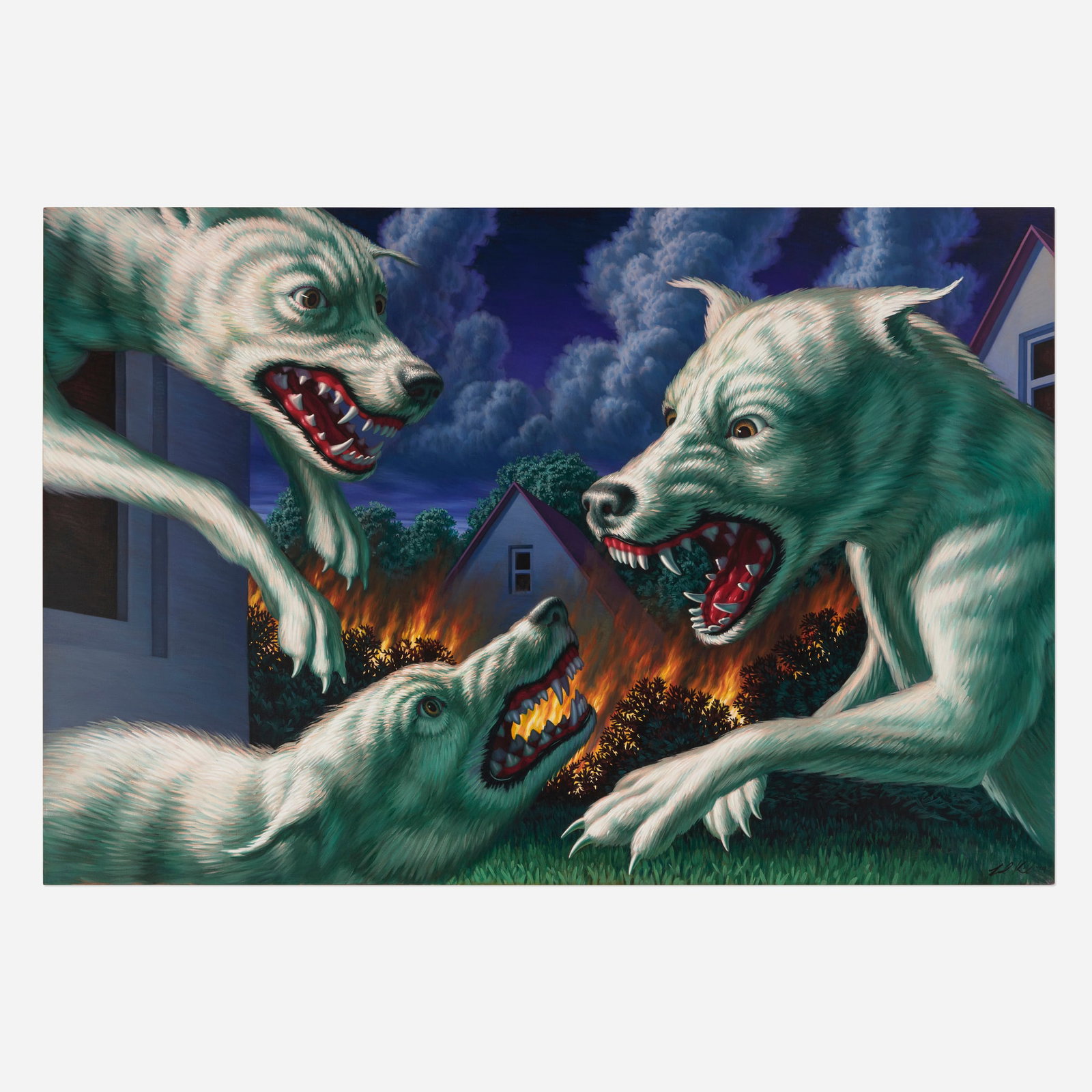 Leonard Koscianski, The Good Life: Leonard Koscianski The Good Life 1994 oil on canvas 48 h x 72 w in (122 x 183 cm) Signed and dated to lower right 'L. K. 94'. Signed, titled, and dated to verso 'The Good Life ?1994