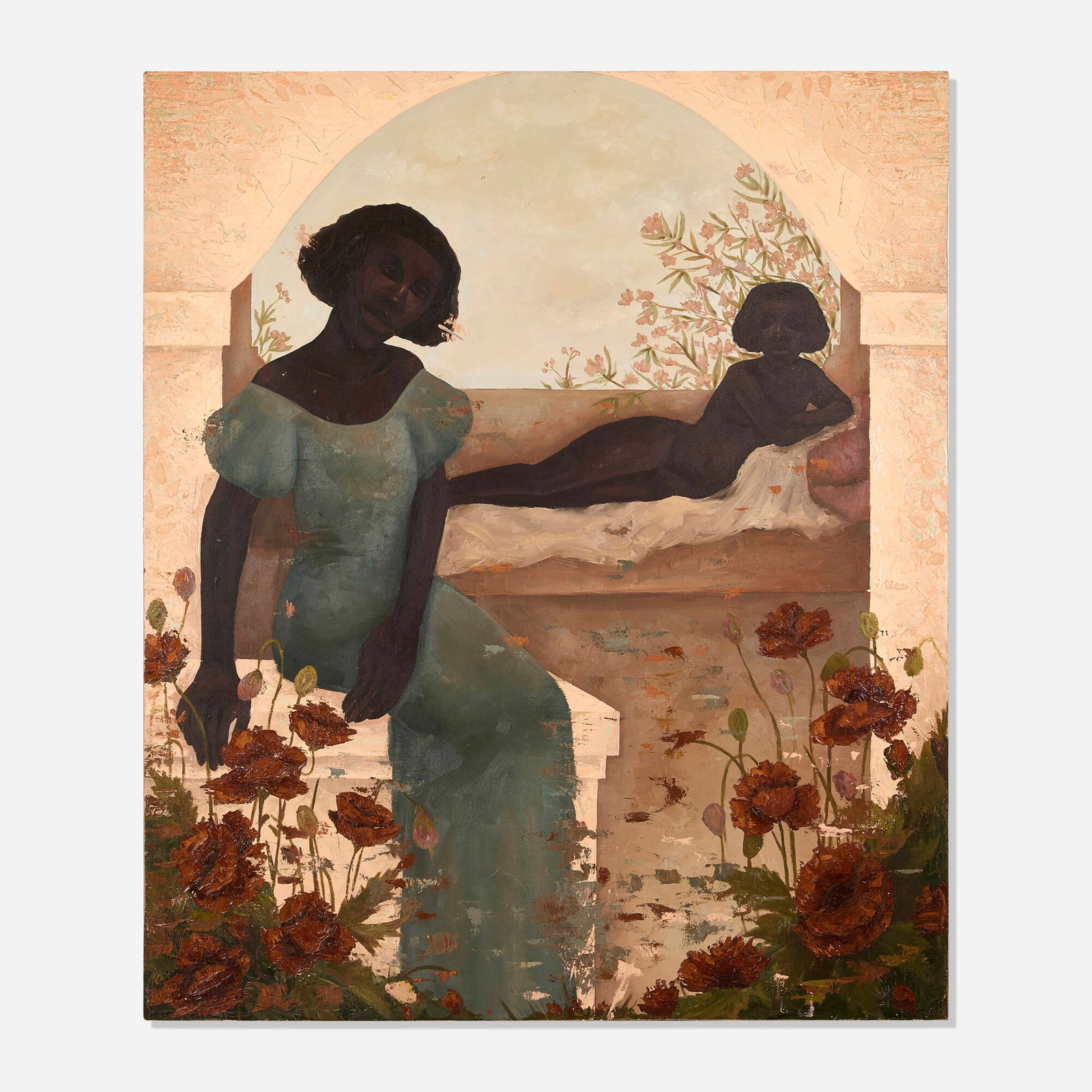 Chidinma Nnoli, Wanderlust II: Chidinma Nnoli Wanderlust II 2021 oil and acrylic on canvas 54 h x 46 w in (137 x 117 cm) Signed, titled, and dated to verso 'Chidinma Nnoli 2021 Wanderlust 2&3'. Prove