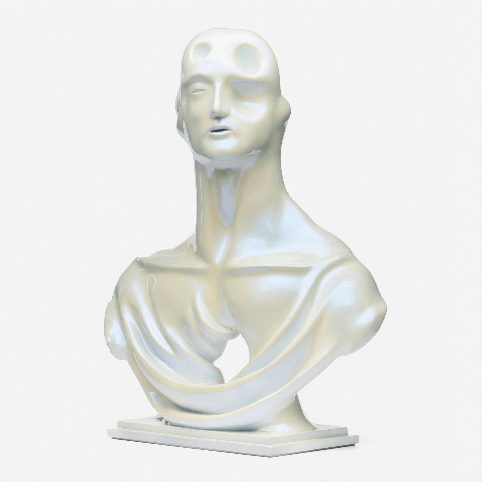 Steven Gontarski, Beta Bust III: Steven Gontarski Beta Bust III 2001 fiberglass 25.25 h x 19.5 w x 10 d in (64 x 50 x 25 cm) Provenance: White Cube, London | Private Collection This work will ship from Lambertville, New Jersey.