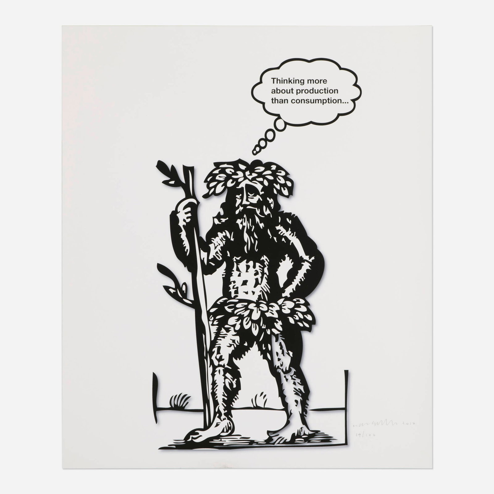 Liam Gillick, Thinking (from the Artists Space Annual Edition Portfolio 2010) (1 of 3)