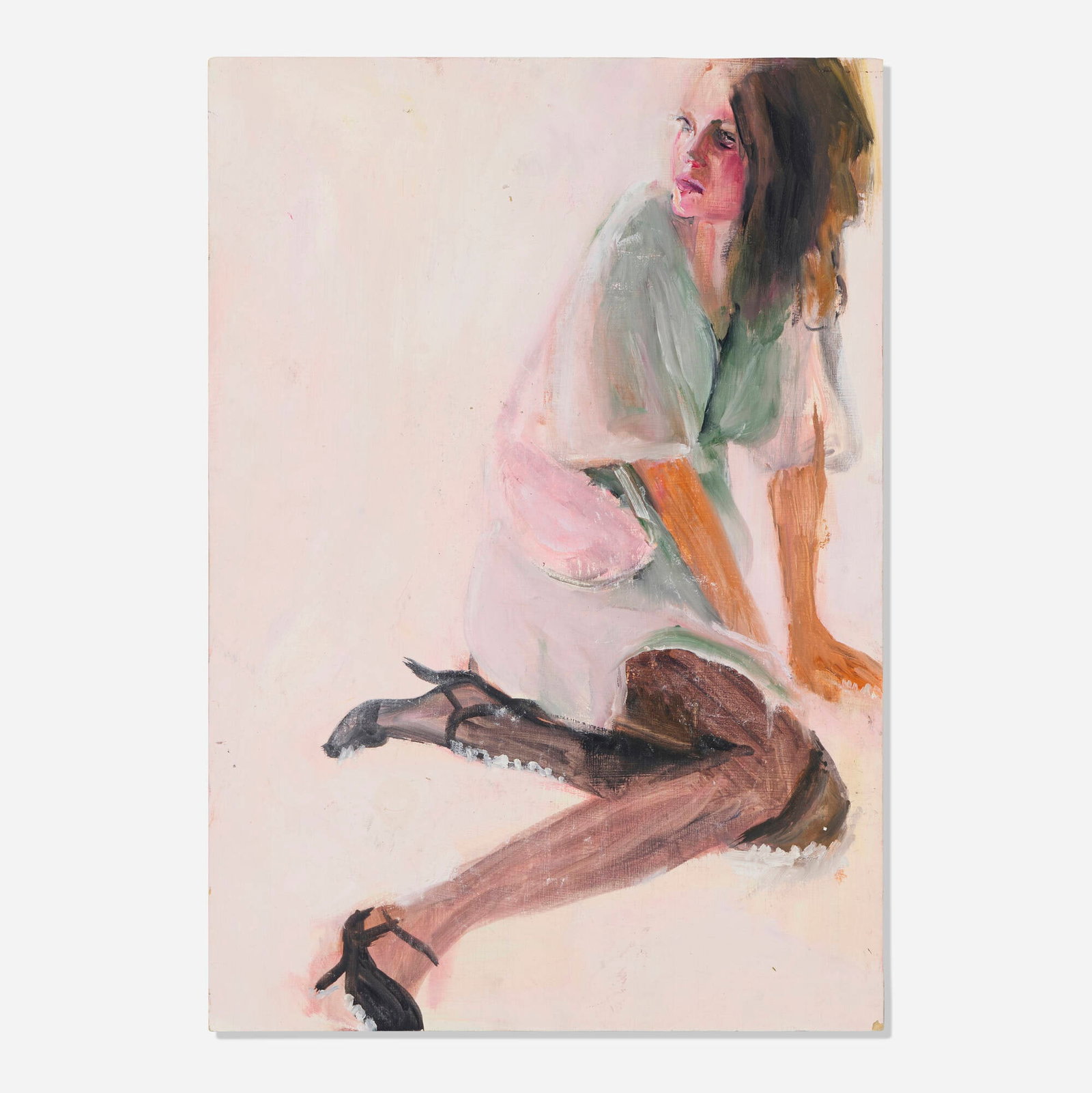 Klodin Erb, Untitled: Klodin Erb Untitled c. 2008 oil on panel 18.125 h x 13.625 w in (46 x 35 cm) Signed and illegibly dated and inscribed to verso 'Klodin Erb'. This work will ship fr