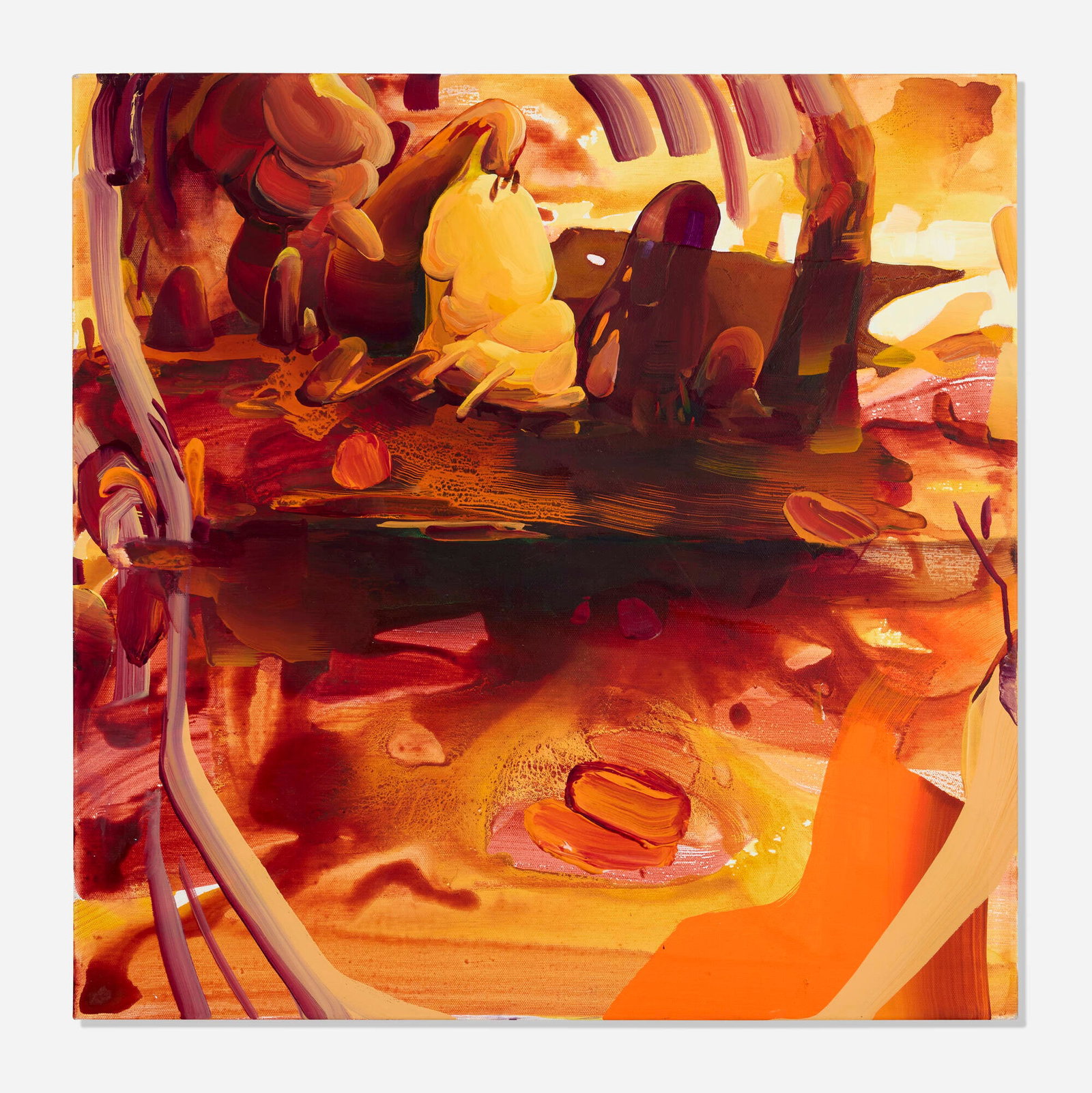 Hyegyeong Choi, Cave Woman: Hyegyeong Choi Cave Woman 2020 acrylic on canvas 24 h x 24 w x 2 d in (61 x 61 x 5 cm) Signed and dated to verso 'Hyegyeong Choi 2020'. This work will ship from La