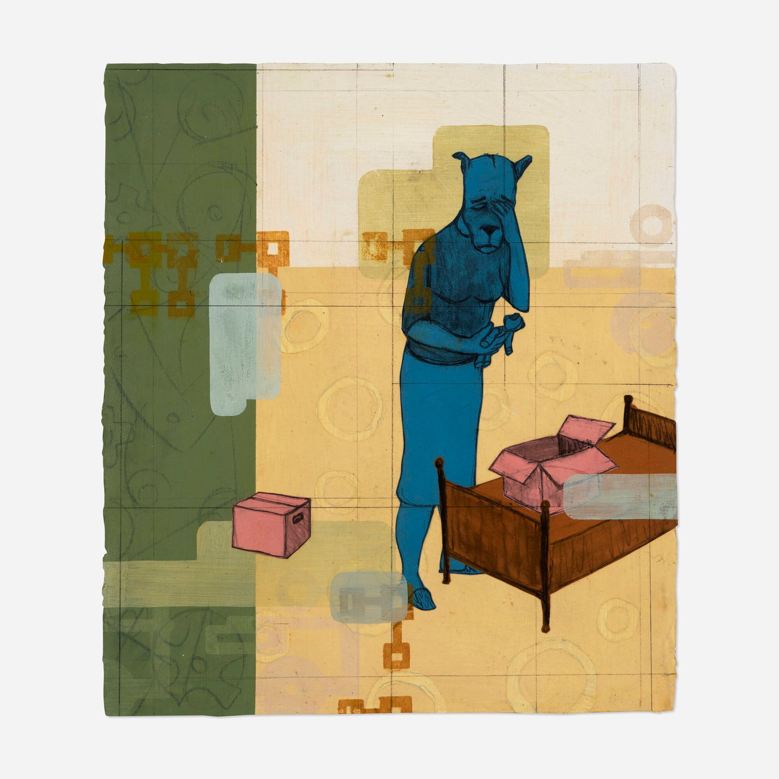 Kojo Griffin, Untitled (Woman Packing Boxes...) (1 of 4)