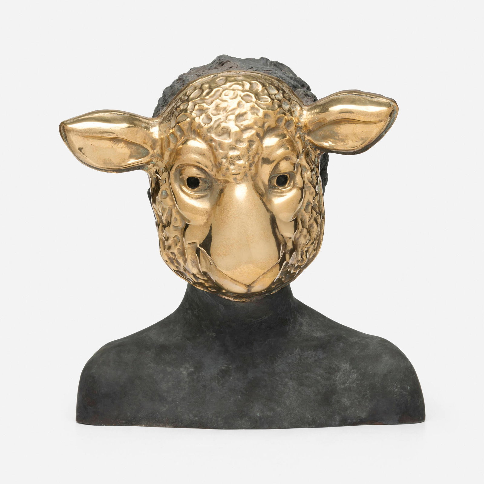 Charming Baker, All I Want Is To Avoid That Bridge: Charming Baker All I Want Is To Avoid That Bridge Between Uncertainty And Outright Disappointment (Black) 2011 patinated and gilt bronze 12.5 h x 12 w x 9 d in (32 x 30 x 23 cm) Impressed signa
